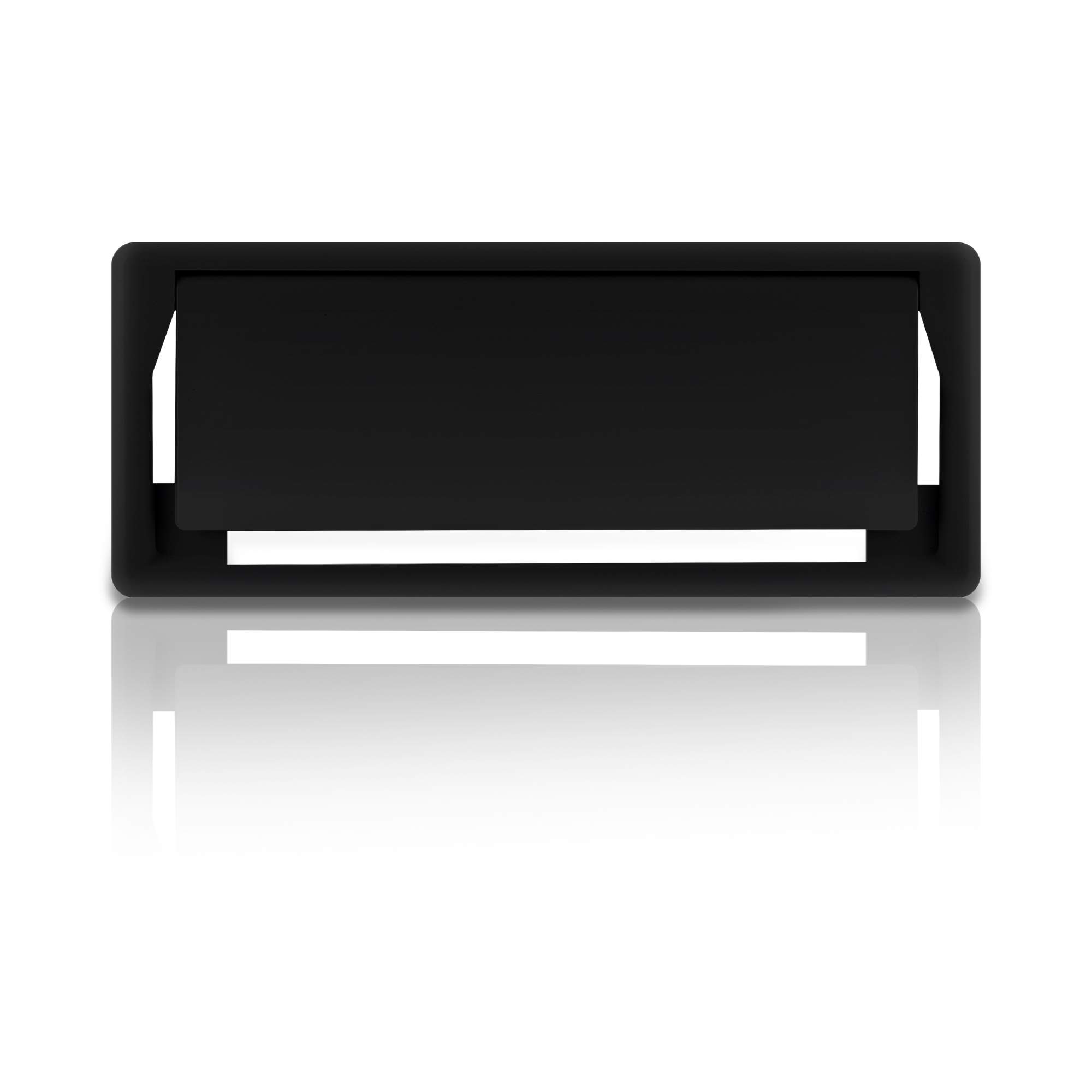 MX Plastic Access Flap Your Ultimate Desk Organizer for Effortless Cable Management and Workspace Tidiness (Cutout Size: 290x110) Black