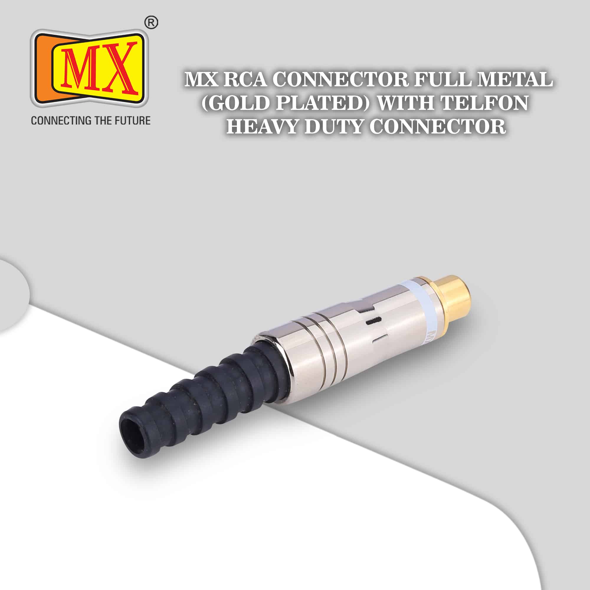 MX RCA Extension Socket - Full Metal with Teflon, Heavy Duty (Tip Gold Plated) (Pack of 2) - Image 2