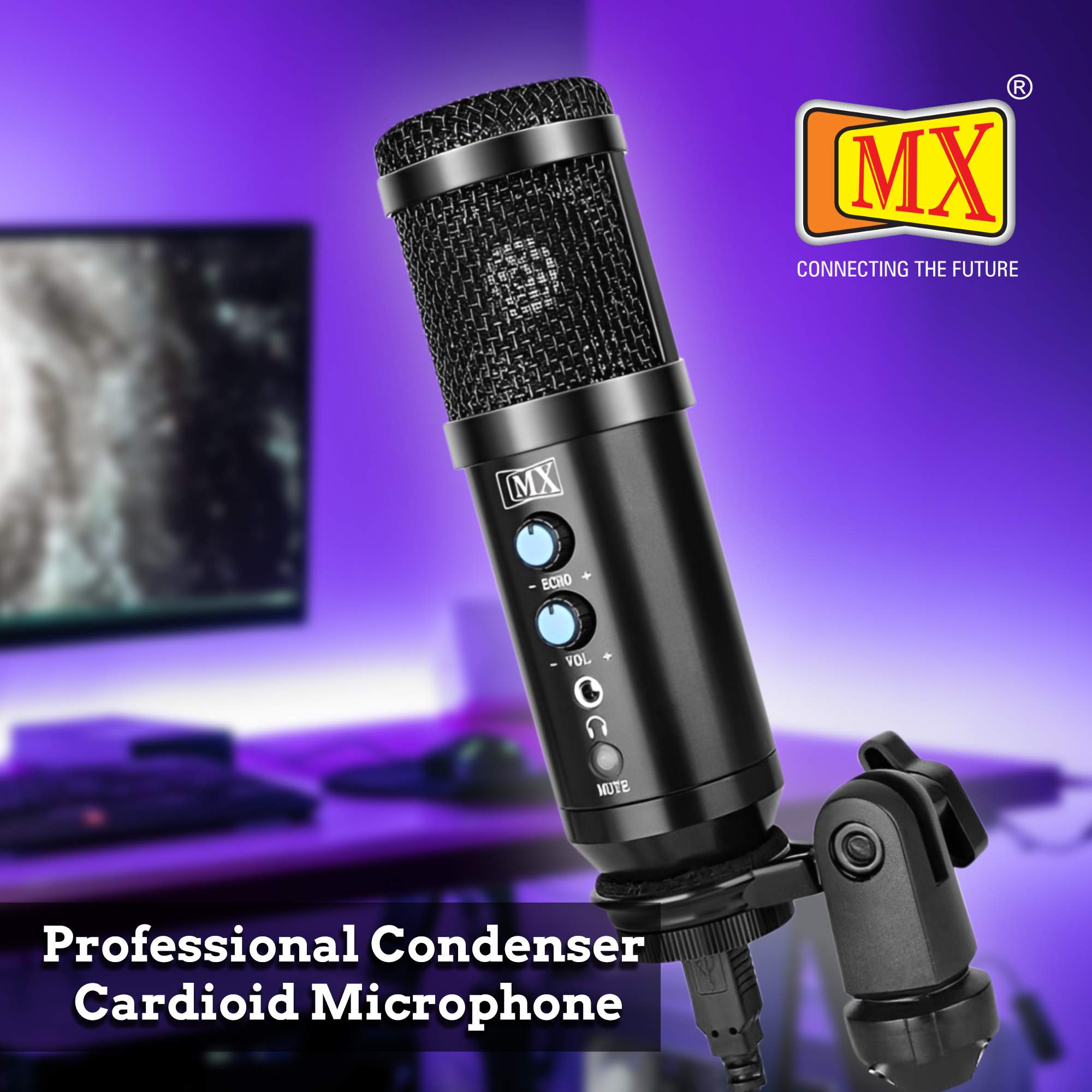 MX USB Professional Condenser Cardioid Microphone - Image 2