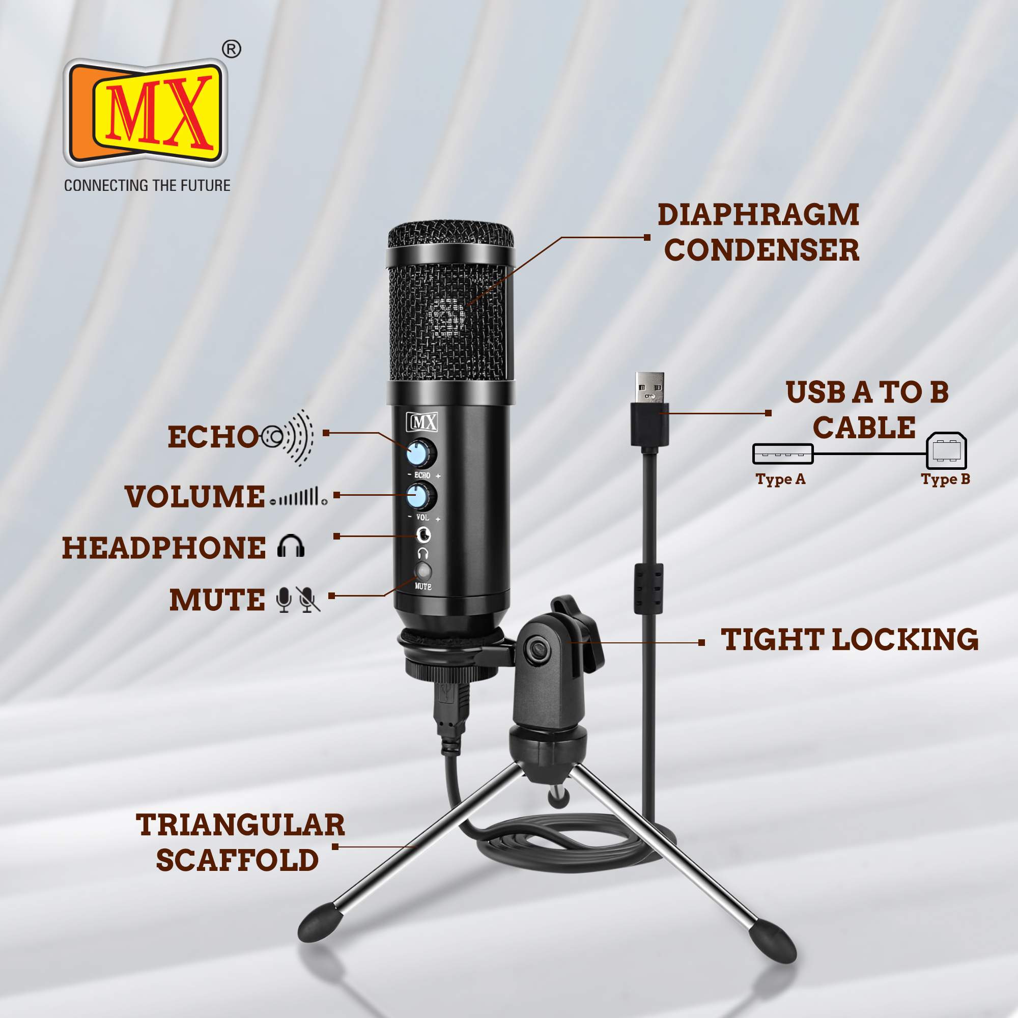 MX USB Professional Condenser Cardioid Microphone - Image 7