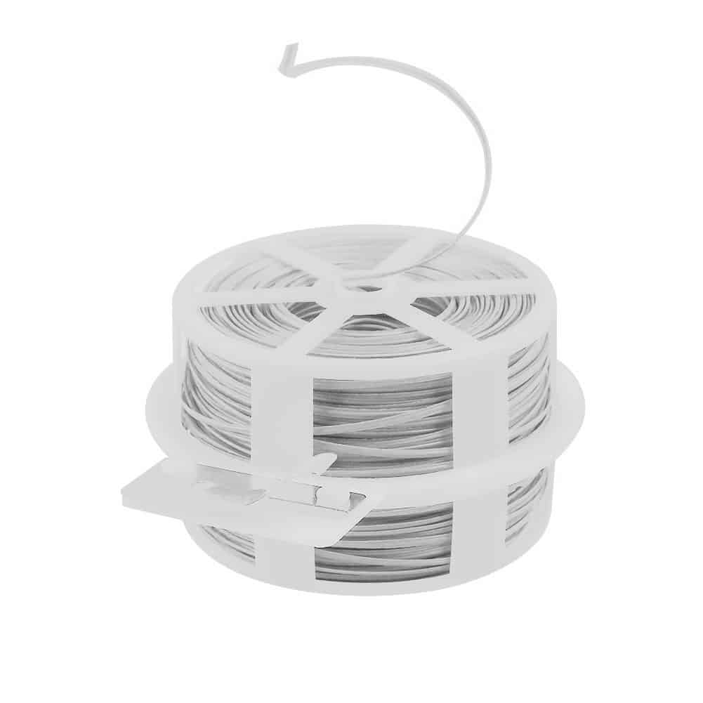 MX Wire Cable Tie Management Organizer Magic Twister 50 Mtr Roll - White - Image 4