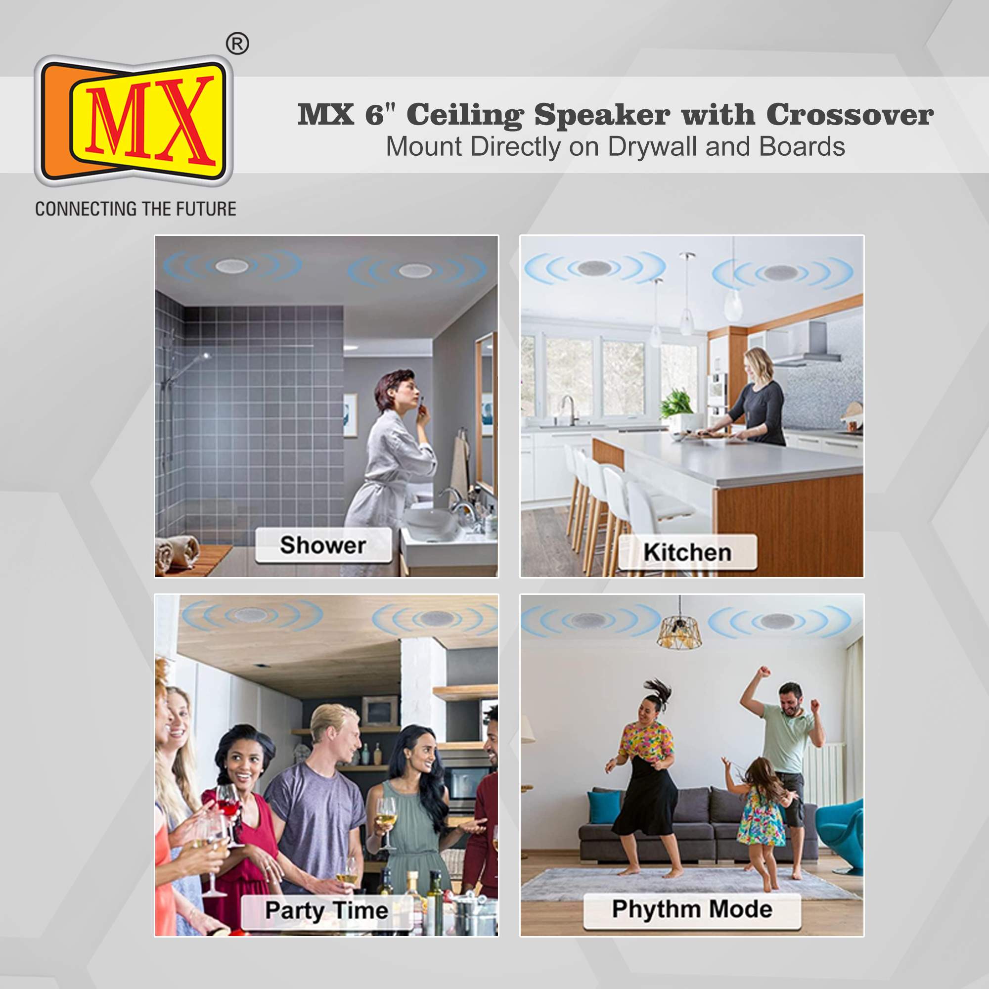 MX 6C" Ceiling Speaker with Crossover: 1.5W / 3W / 6W - Image 4