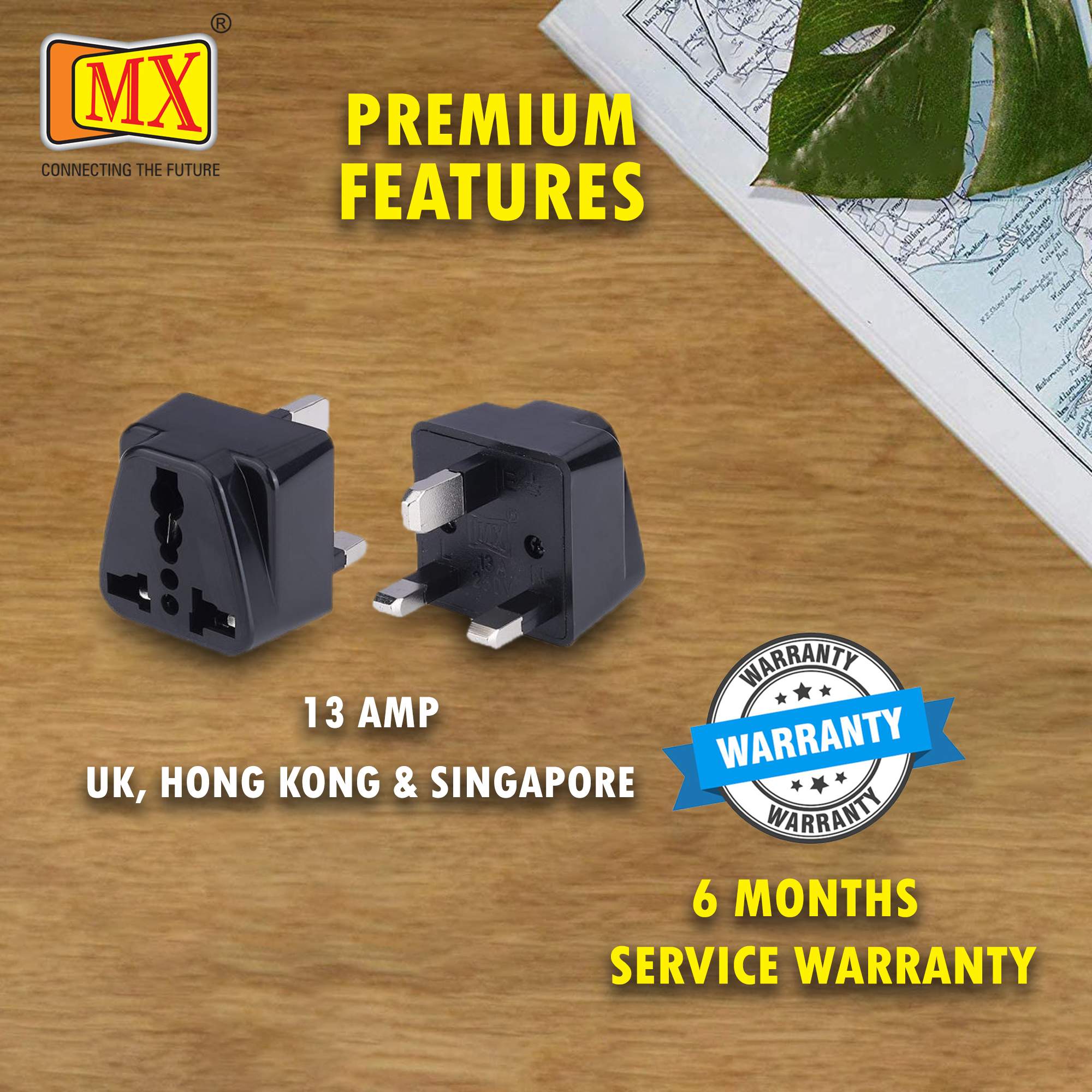 MX Universal Conversion Plug 3 Pin (13 Amp) for UK, Hong Kong & Singapore - Image 4