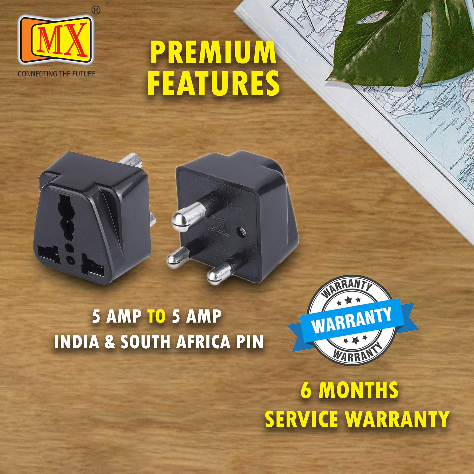 MX Universal Conversion Plug 3 Pin (5 Amp) for India & South Africa - Image 4
