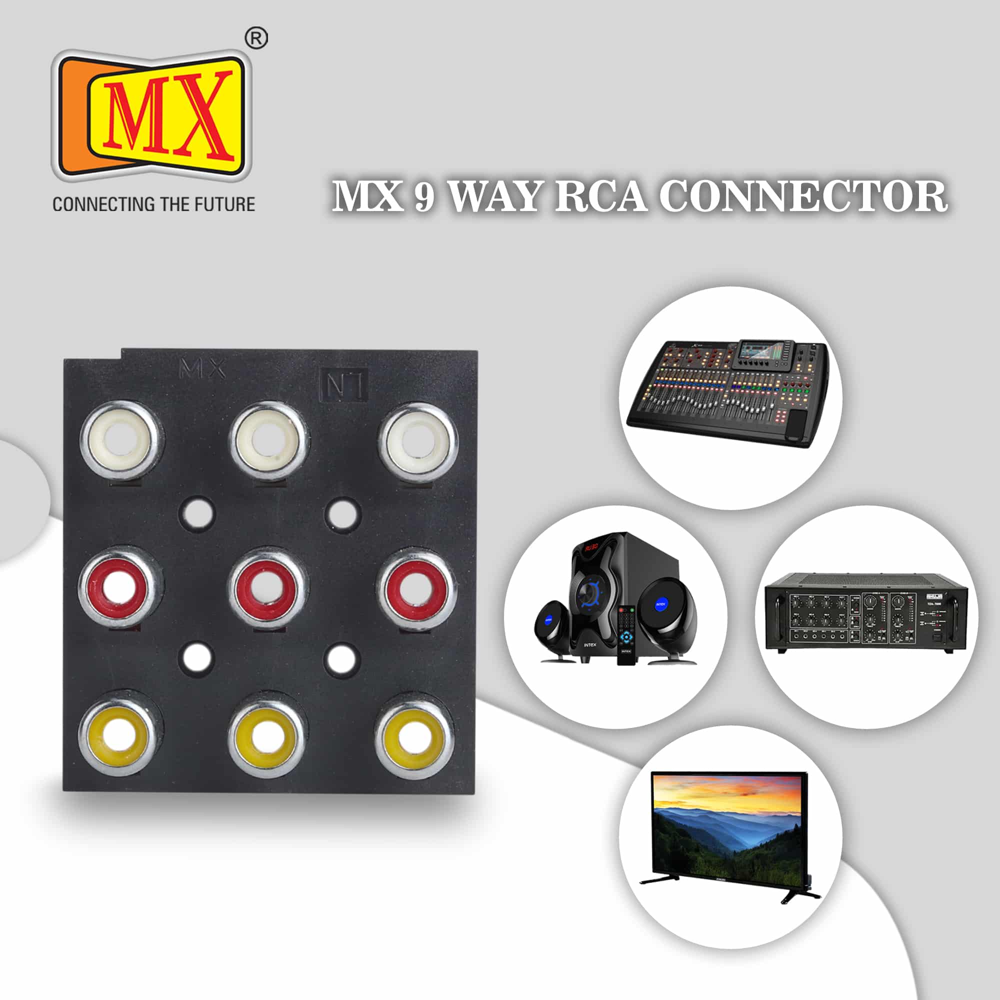 MX 9-Way RCA Female Connectors (Pack of 2) - Image 4