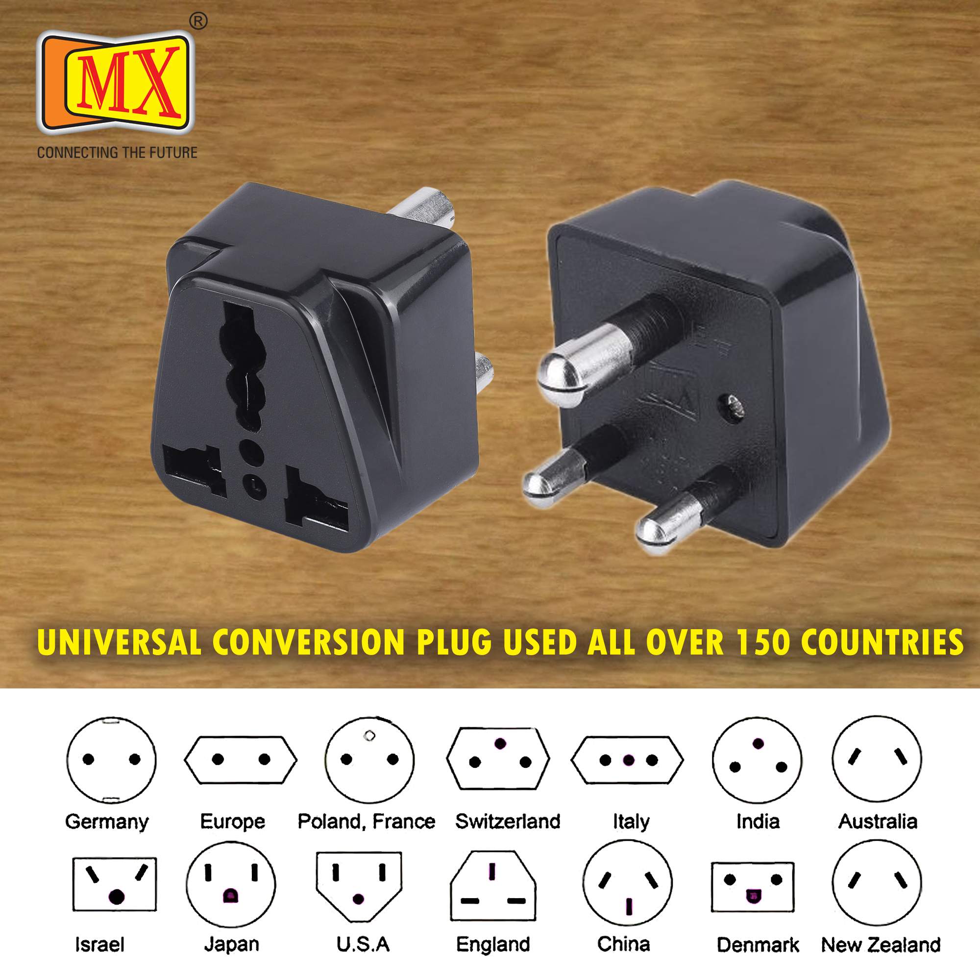 MX Universal Conversion Plug 3 Pin (5 Amp) for India & South Africa - Image 5