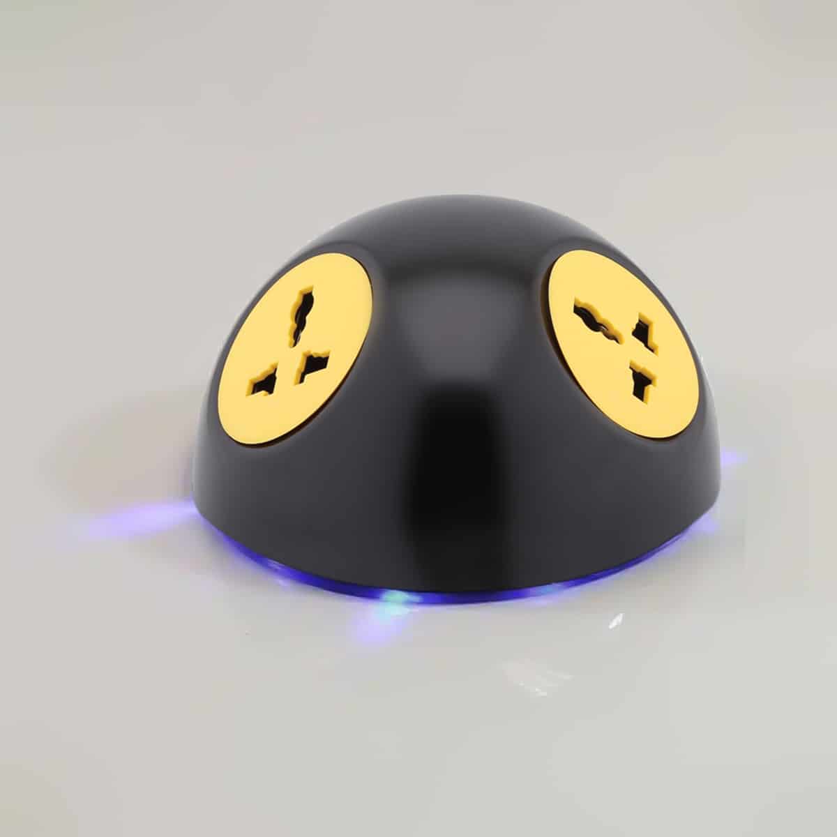 MX Pluto Grommet Power Hub With Bottom LED Glow: 2 Universal Sockets, 1 USB-A + USB-C 30W PD Charging (WITHOUT LOCKING CLASP RING) - Image 5