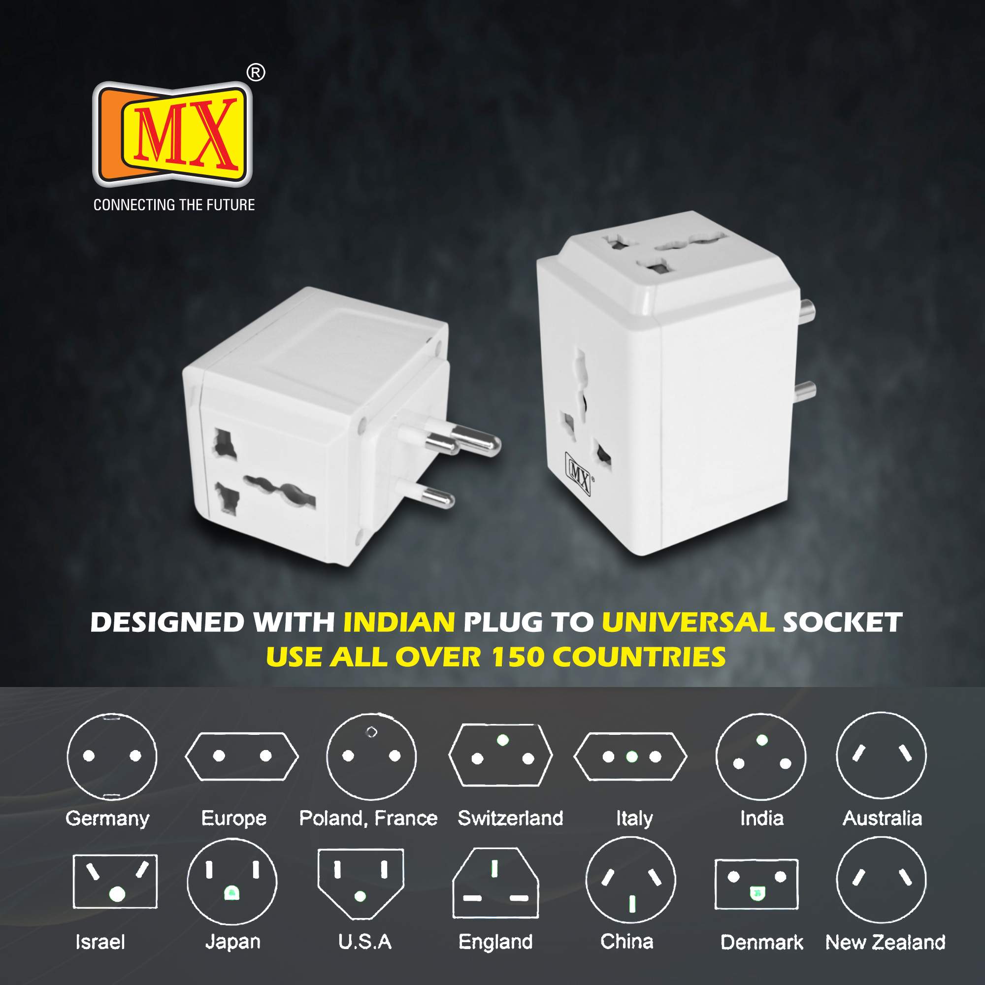 MX 3 Pin and Way 10Amp Socket Plug Spike Buster with Surge Protector and Safety Shutter - Image 3