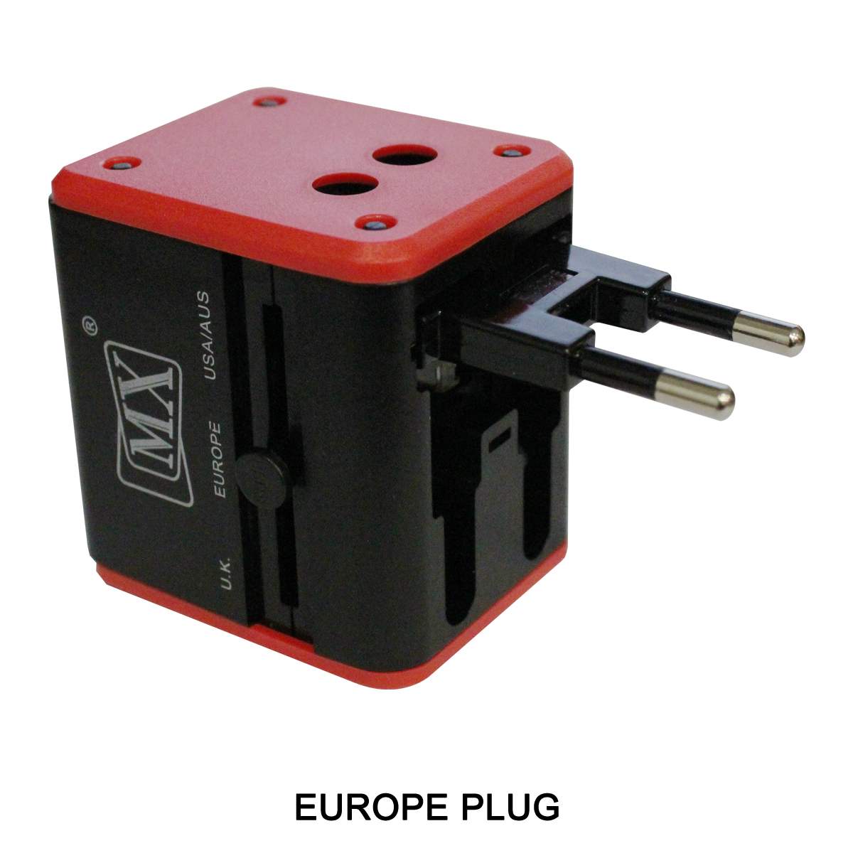 MX 4 in 1 Universal Travel Adapter with 2 USB Ports, Built-in Fuse & Surge Protector, International Conversion Plug Used Worldwide with Multi Type Power Outlet USB 2.1A, 100-250V, (MX-4024) - Image 10