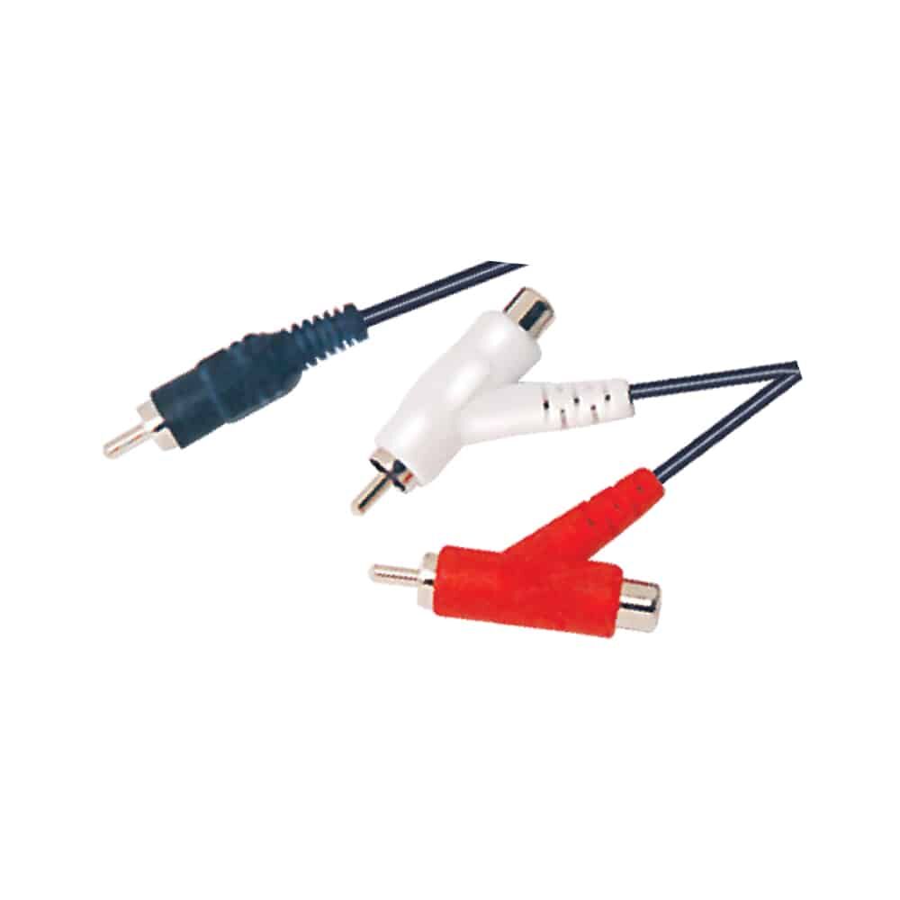 MX RCA PLUG TO MX 2 RCA PLUG + MX 2 RCA SOCKET CORD