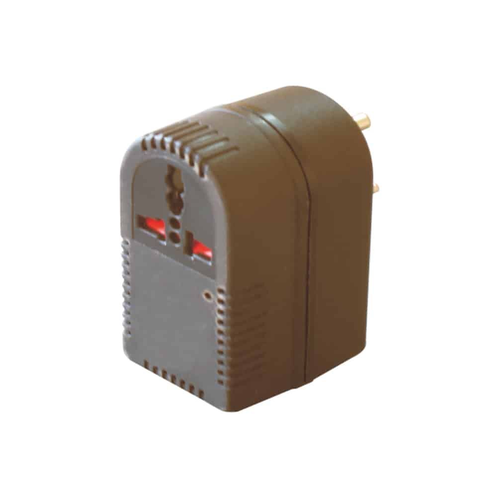 MX VOLTAGE CONVERTER - 20W WITH UNIVERSAL SOCKET WITH SHUTTER CONVERTS 220V TO 110V