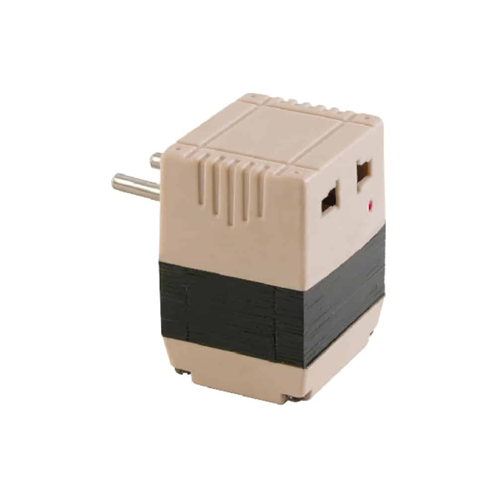 MX VOLTAGE CONVERTOR - 20 WATTS WITH UNIVERSAL SOCKET (CONVERTS 110V TO 220V)