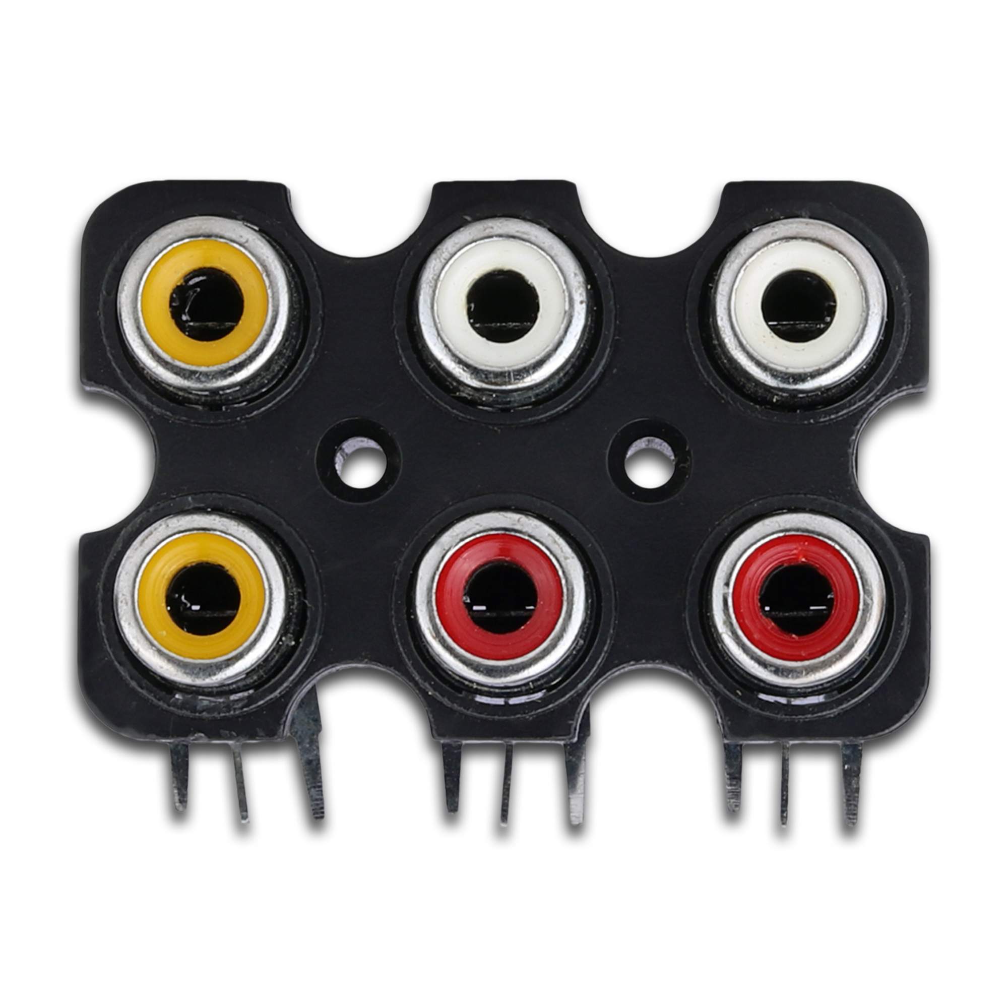 MX 6 WAY RCA FEMALE SOCKET PCB MOUNTING.