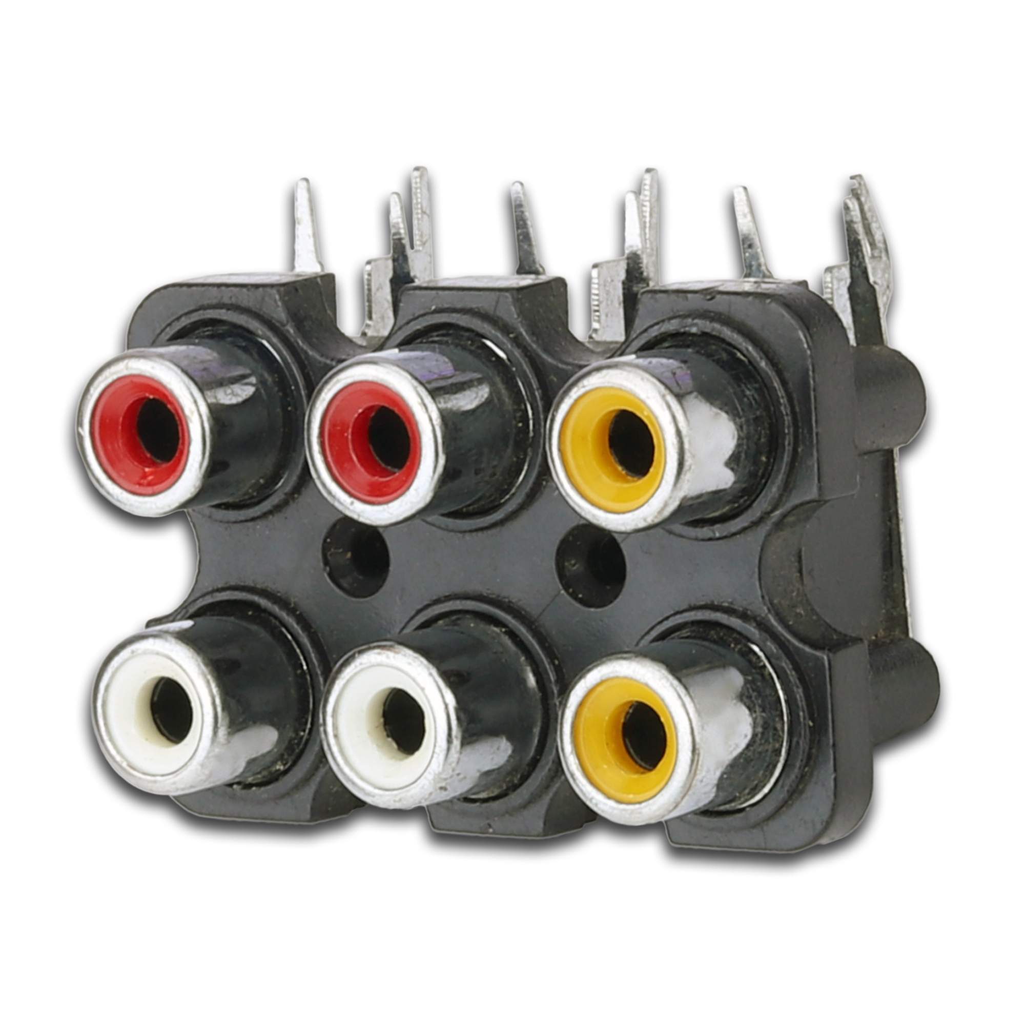 MX 6 WAY RCA FEMALE SOCKET PCB MOUNTING. - Image 2