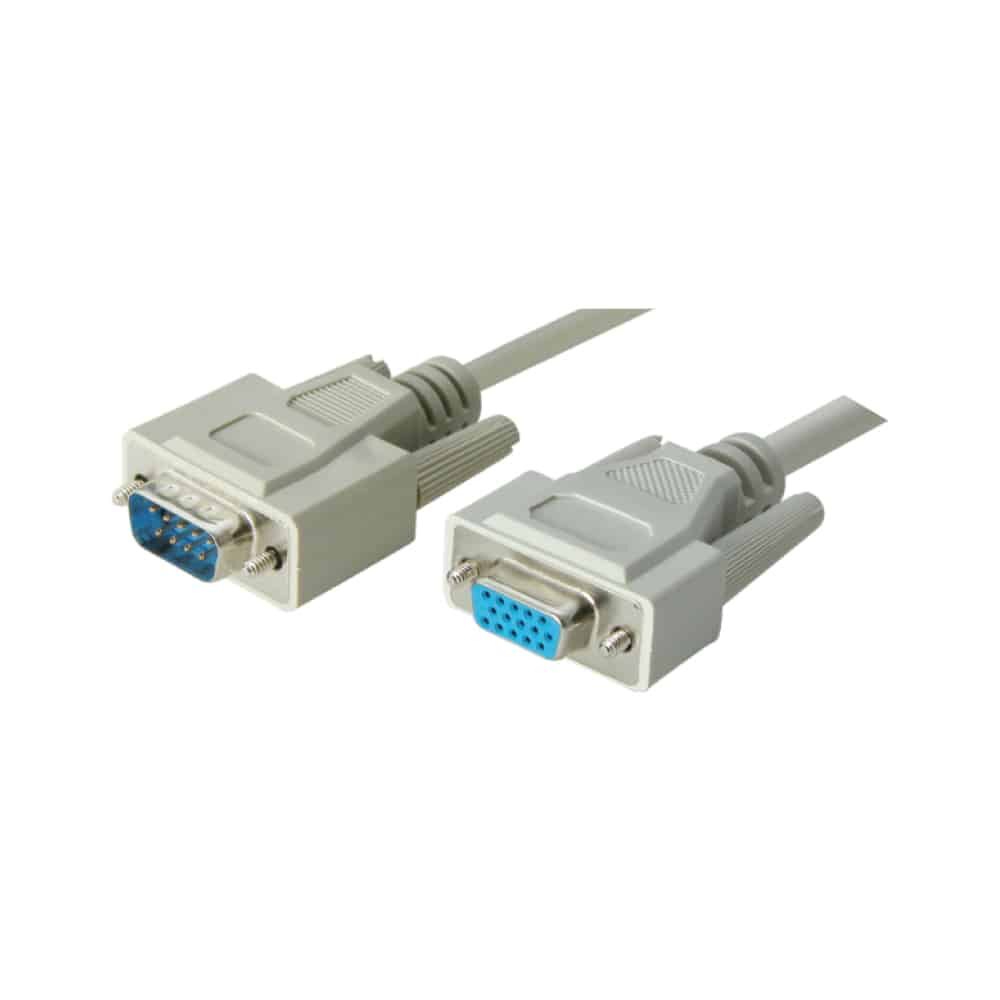 MX HDDB 15P MALE TO MX HDDB 15P FEMALE 15C MOULDED MONITOR CABLE