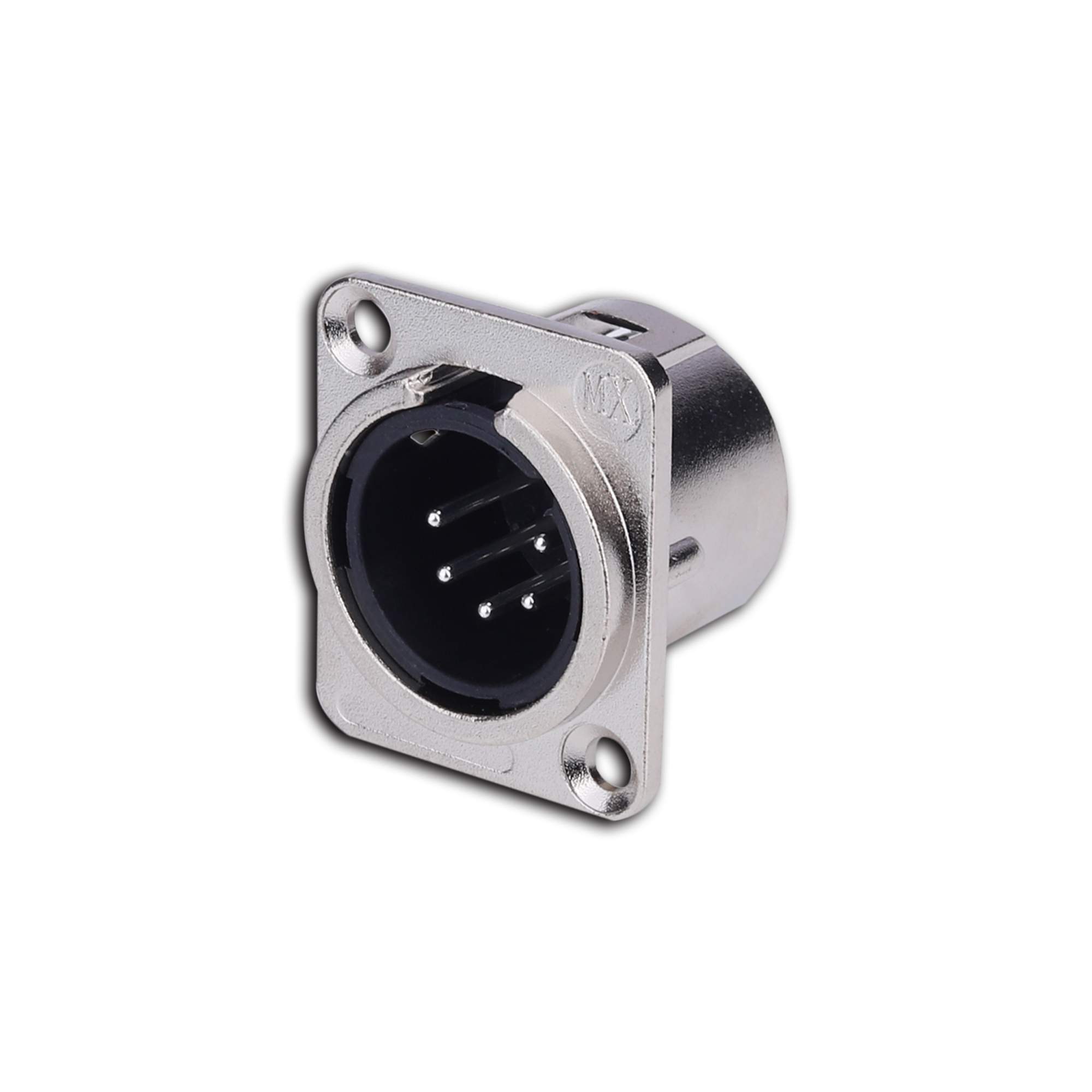 MX XLR 5 PIN MIC MALE CONNECTOR PANEL MOUNTING