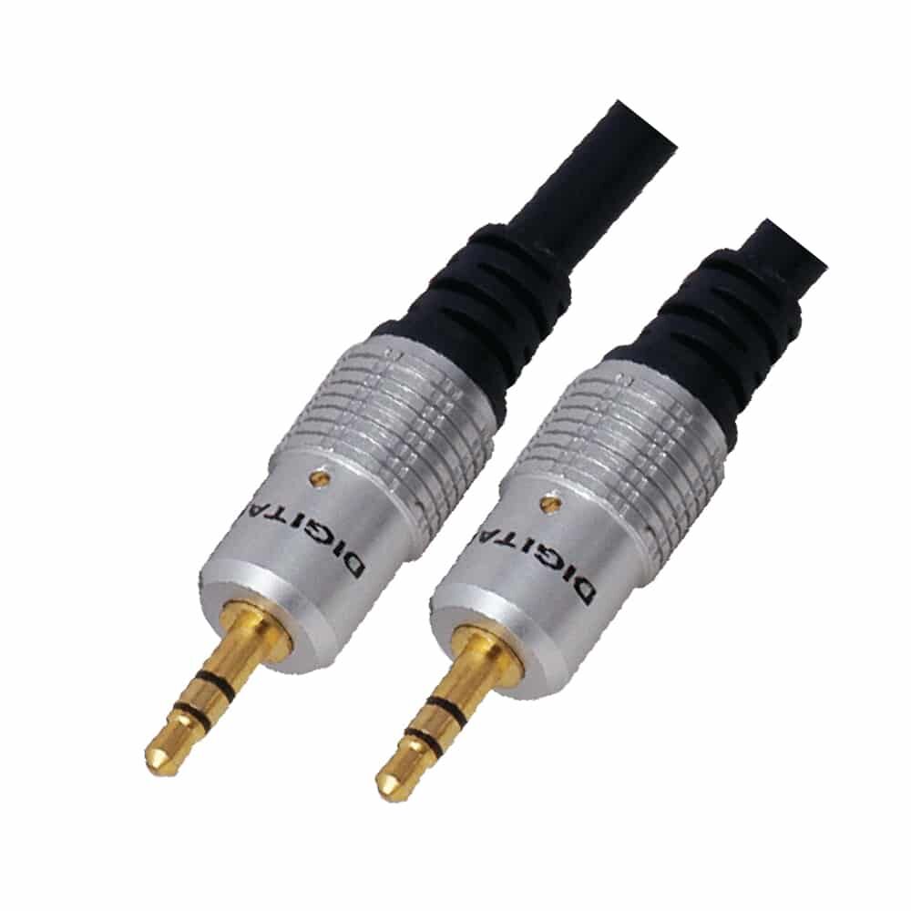 MX EP STEREO PLUG 3.5 mm TO MX EP STEREO 3.5 mm CORD GOLD PLATED Aux Cable - 5 Meters