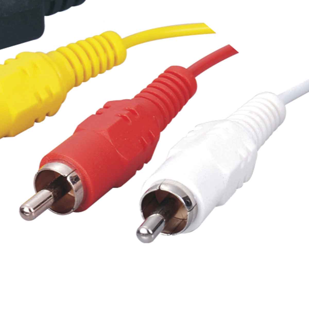 MX S-VIDEO 7 Pin Mini DIN Plug To 3 RCA Plug Cord - 1.5 Mtr - Image 3