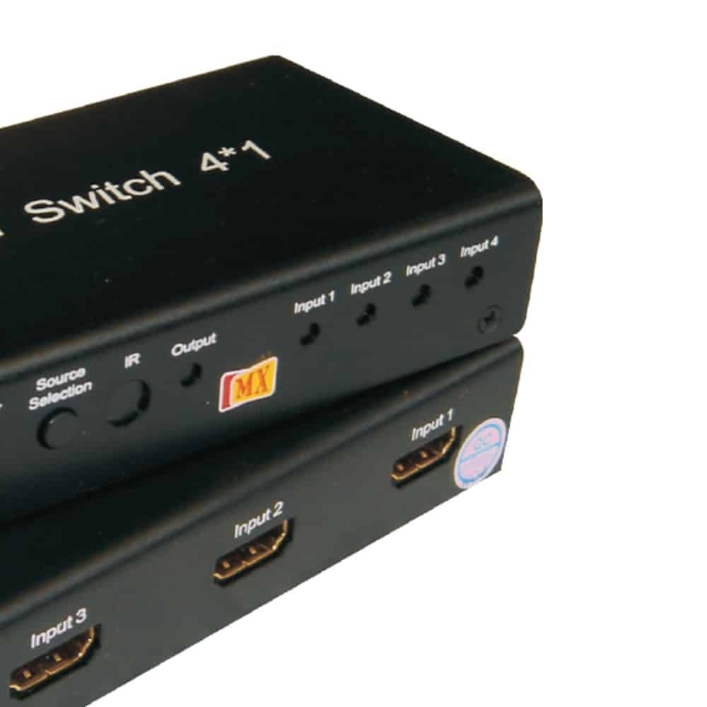 MX HDMI Switcher 3 x 1 (HDMI 3 Inputs to 1 Output) - MX MDR
