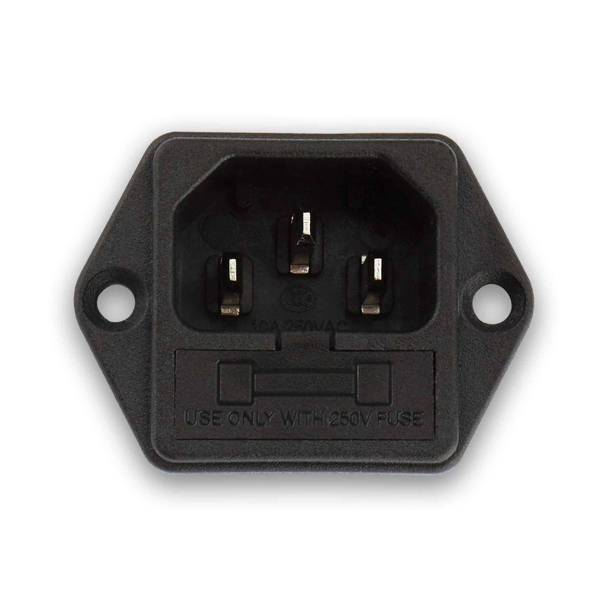 MX AC Female Socket For Computer Supply With Fuse