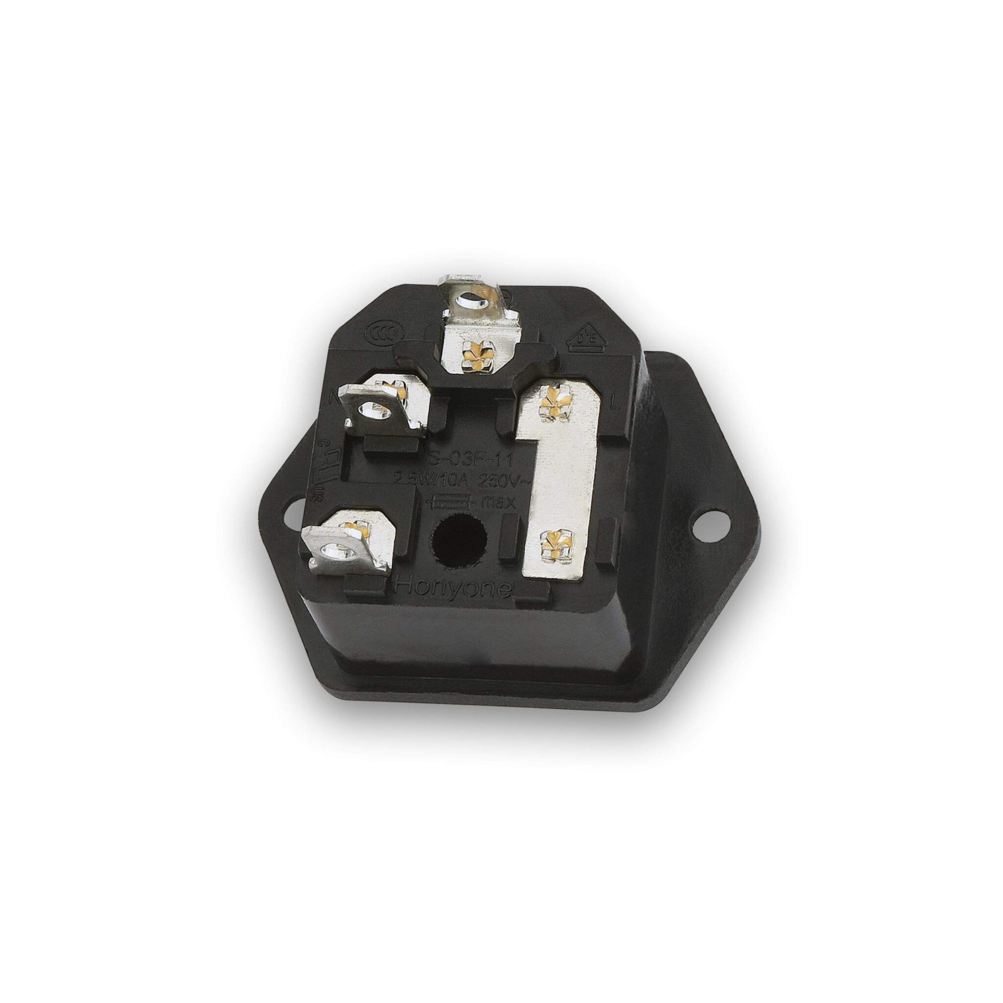 MX AC Female Socket For Computer Supply With Fuse - Image 3
