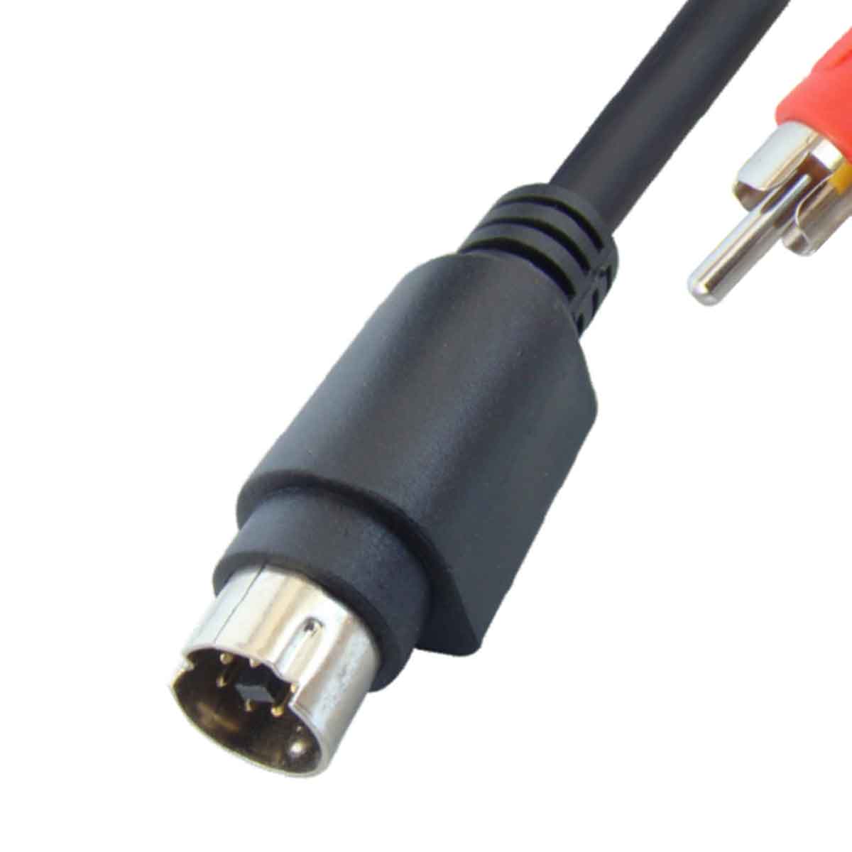 MX S-VIDEO 7 Pin Mini DIN Male To 3 RCA Male Cord - 1.5 Mtr (Pin-3 Rows) - Image 2