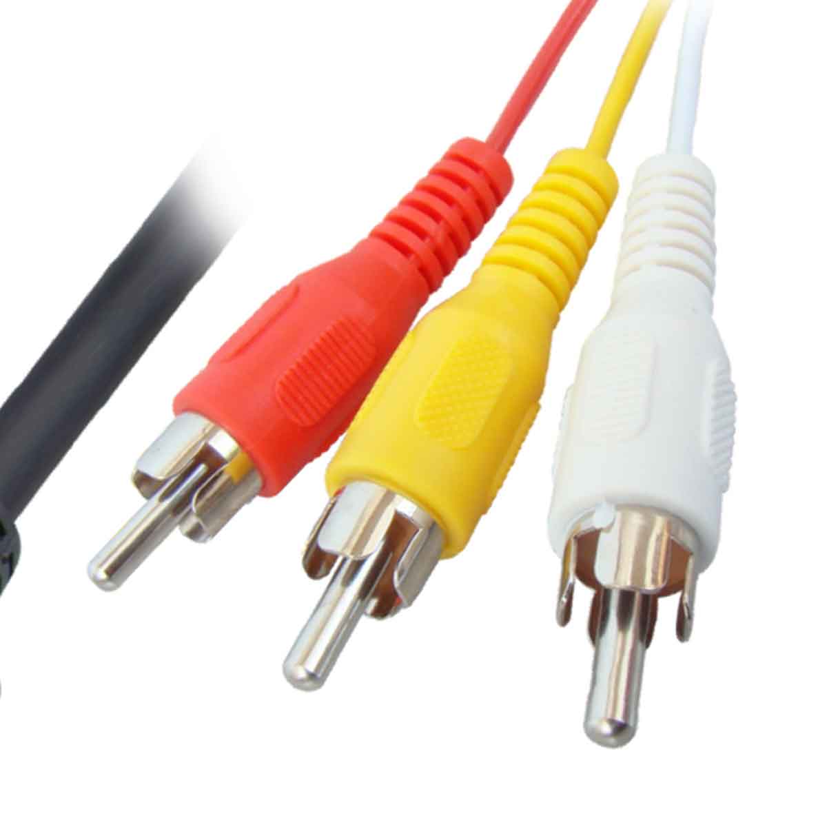MX S-VIDEO 7 Pin Mini DIN Male To 3 RCA Male Cord - 1.5 Mtr (Pin-3 Rows) - Image 3