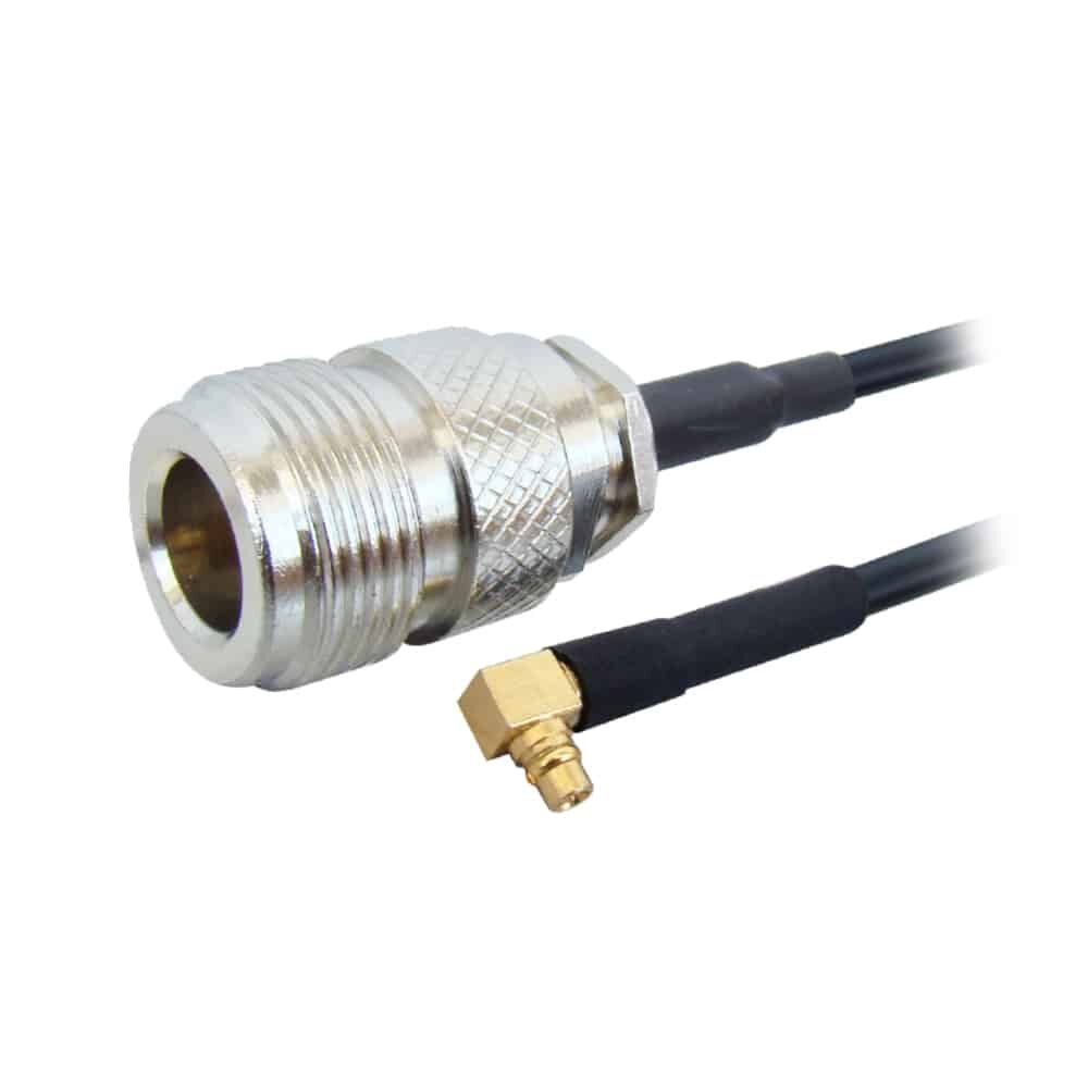 MX MMCX Male Gold Plated Right Angle To 'N' Female Cord 1.5 MTR. (174U)