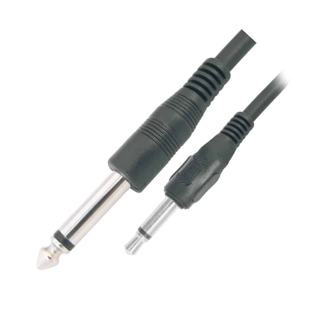 MX P-38 Mono Male To 3.5mm EP Male Cord Heavy Duty 6mm 1.5M Cable MX 3041
