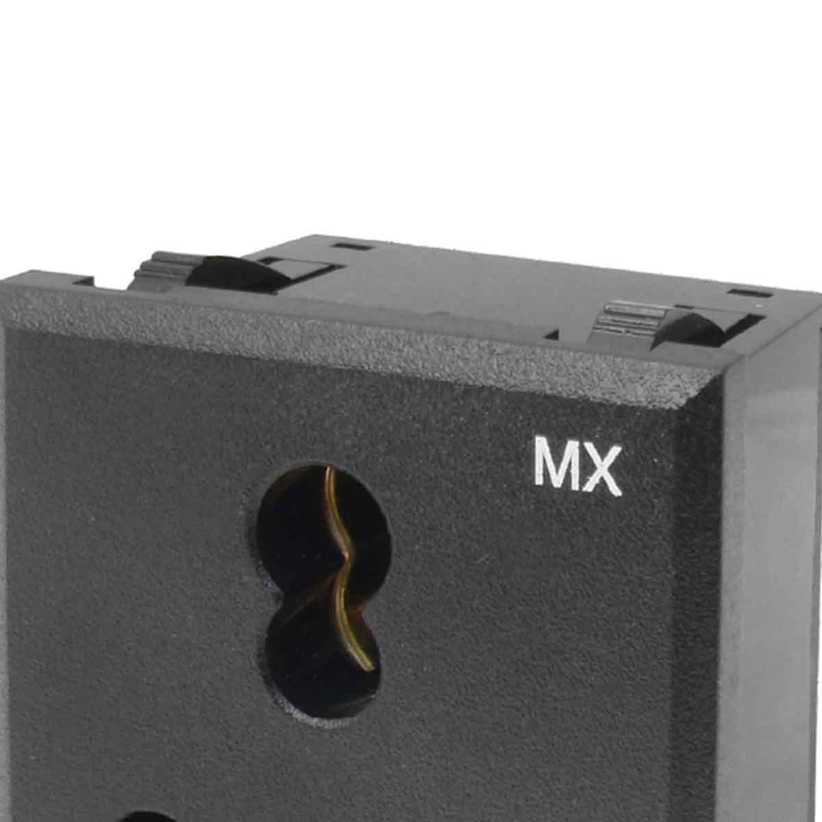 MX SNAP Mounting Ac Outlet Indian Standard (pc Molding) 6 Amp /16 Amp - Image 2