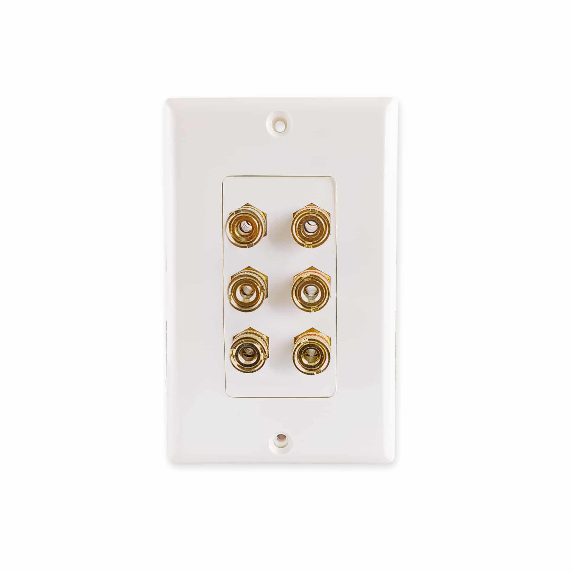 MX 6 WAY 4mm BANANA FEMALE / BANANA FEMALE FACE PLATE ( 114 X 70 mm )