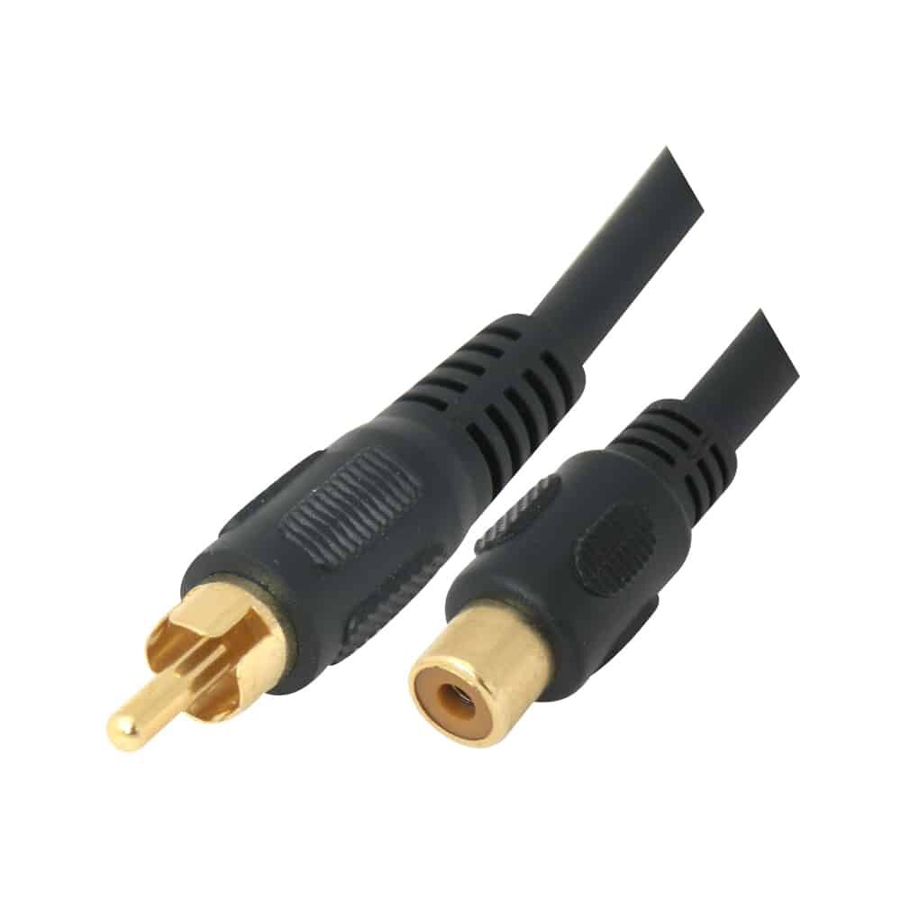MX RCA MALE TO RCA FEMALE SOCKET CORD ? 6MM - 0.203 MTR3