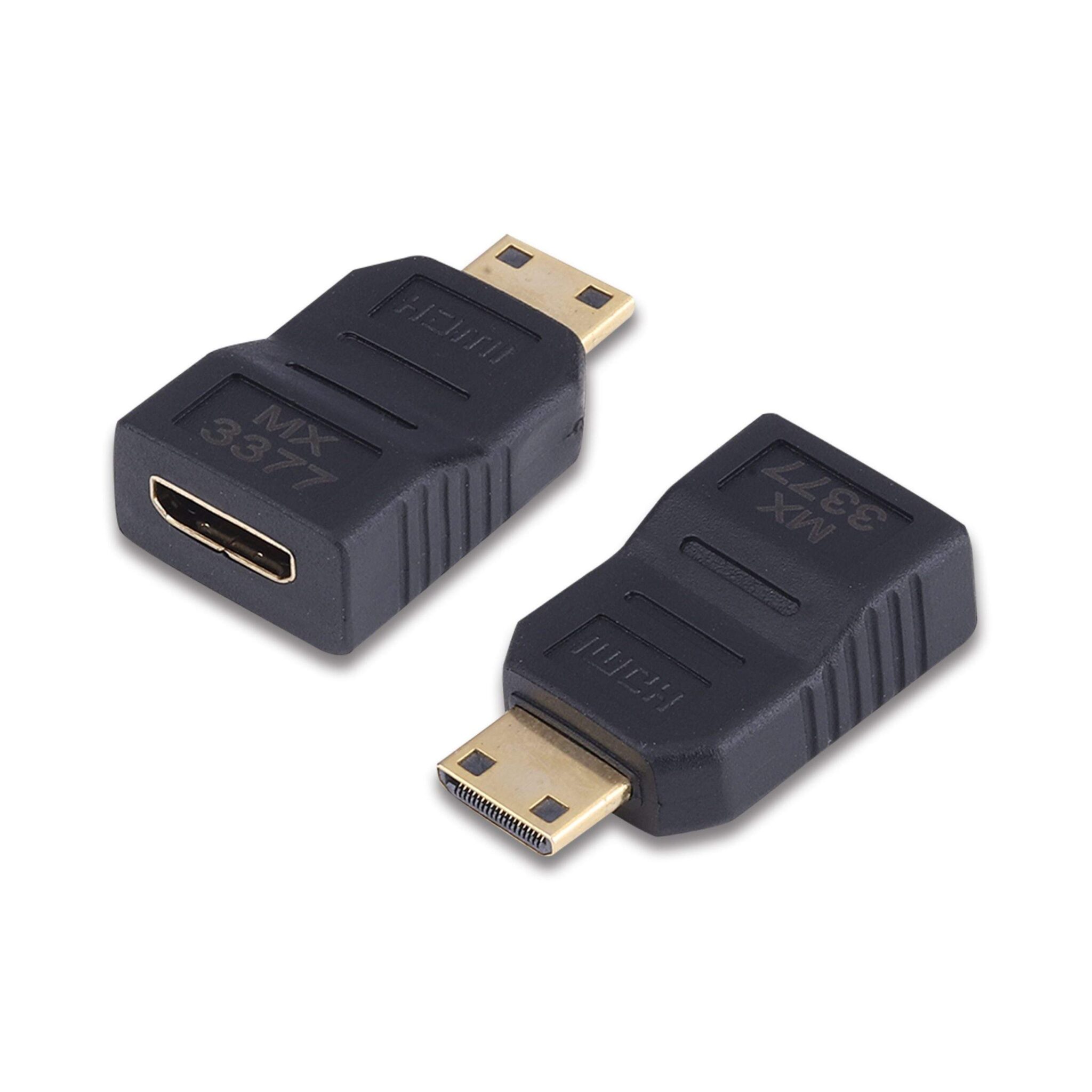 MX Mini HDMI Male to Mini HDMI Female Adapter