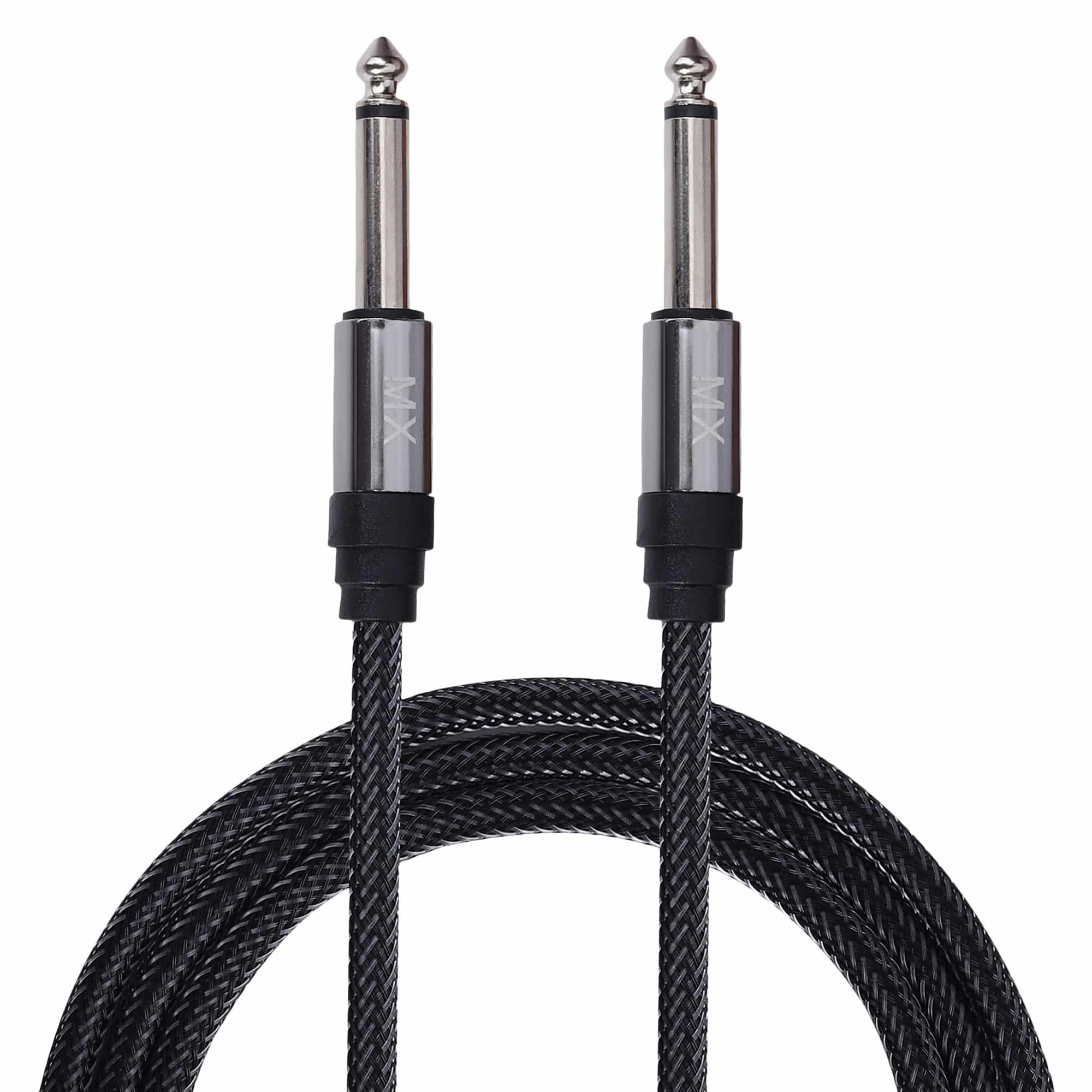 MX 6.35mm P-38 Mono Male To Male Guitar/Instrument Cable 1.5M MX 3996