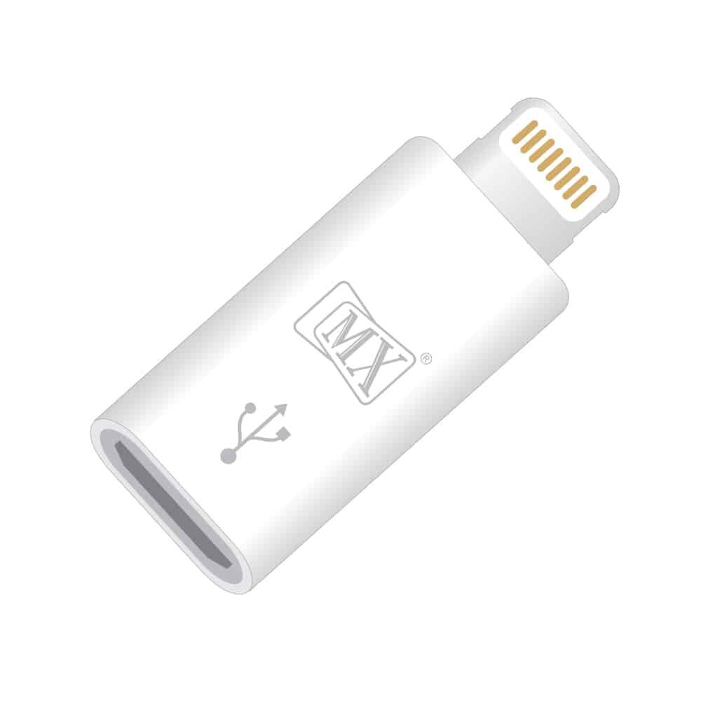 MX LIGHTNING PIN MALE TO MICRO USB FEMALE CONNECTOR FOR iPhones MX MDR  Electronics