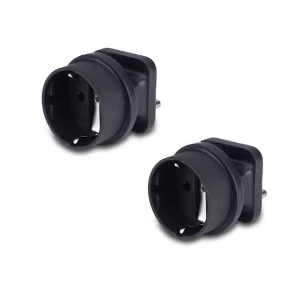 Adattatore Da Spina Europea A UK 3 Pin – PowerConnections Nero Fisso - Foto 3