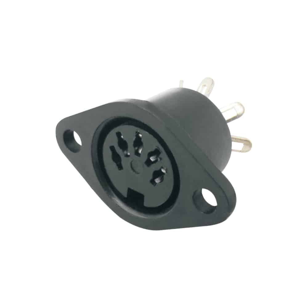 MX 5 PIN DIN connector plastic with earthing contact