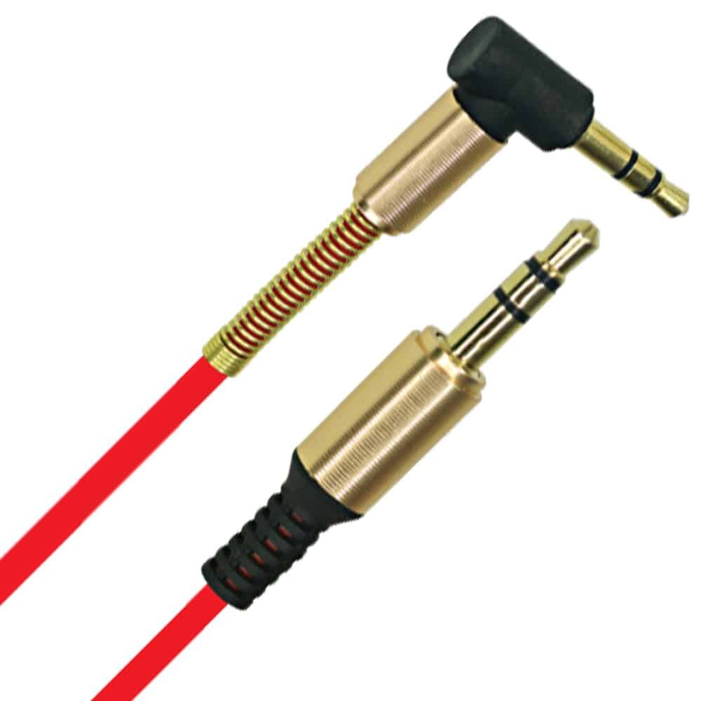 MX 3.5mm EP Stereo Male Right Angle To 3.5mm EP Stereo Male Cord - 3 Mtr