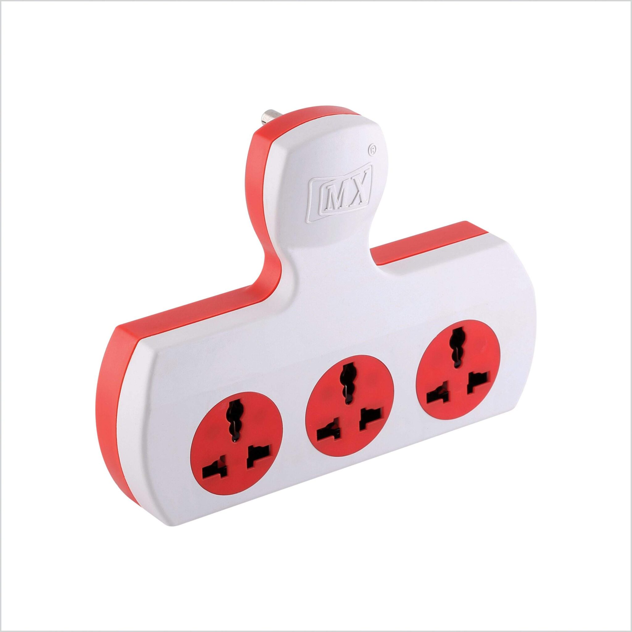 MX 3 PIN 3 WAY UNIVERSAL ADAPTOR 5 AMP.SINGLE SWITCH WITH FUSE
