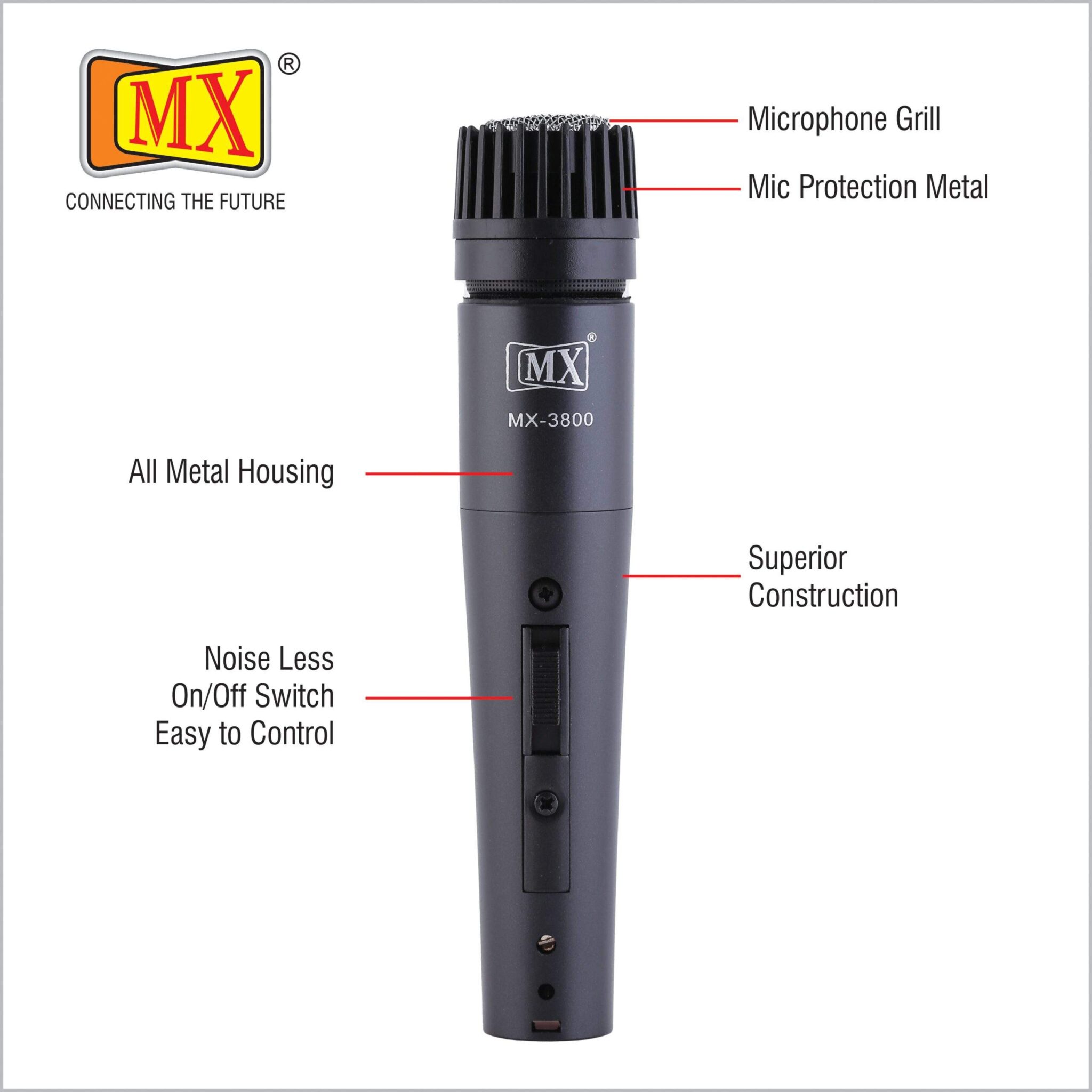 MX Dynamic Wired Microphone for Instruments Purposed - Acoustics Cartridge - Image 5