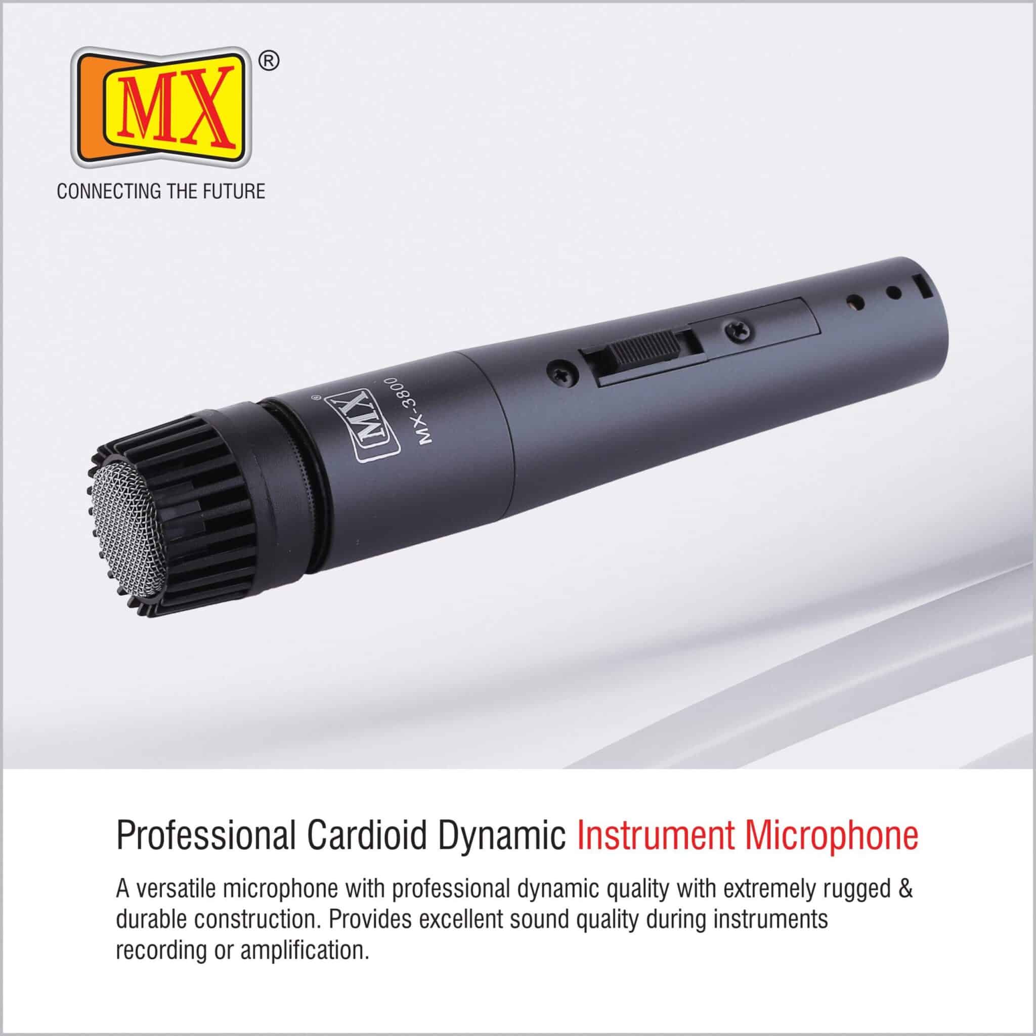 MX Dynamic Wired Microphone for Instruments Purposed - Acoustics Cartridge - Image 6