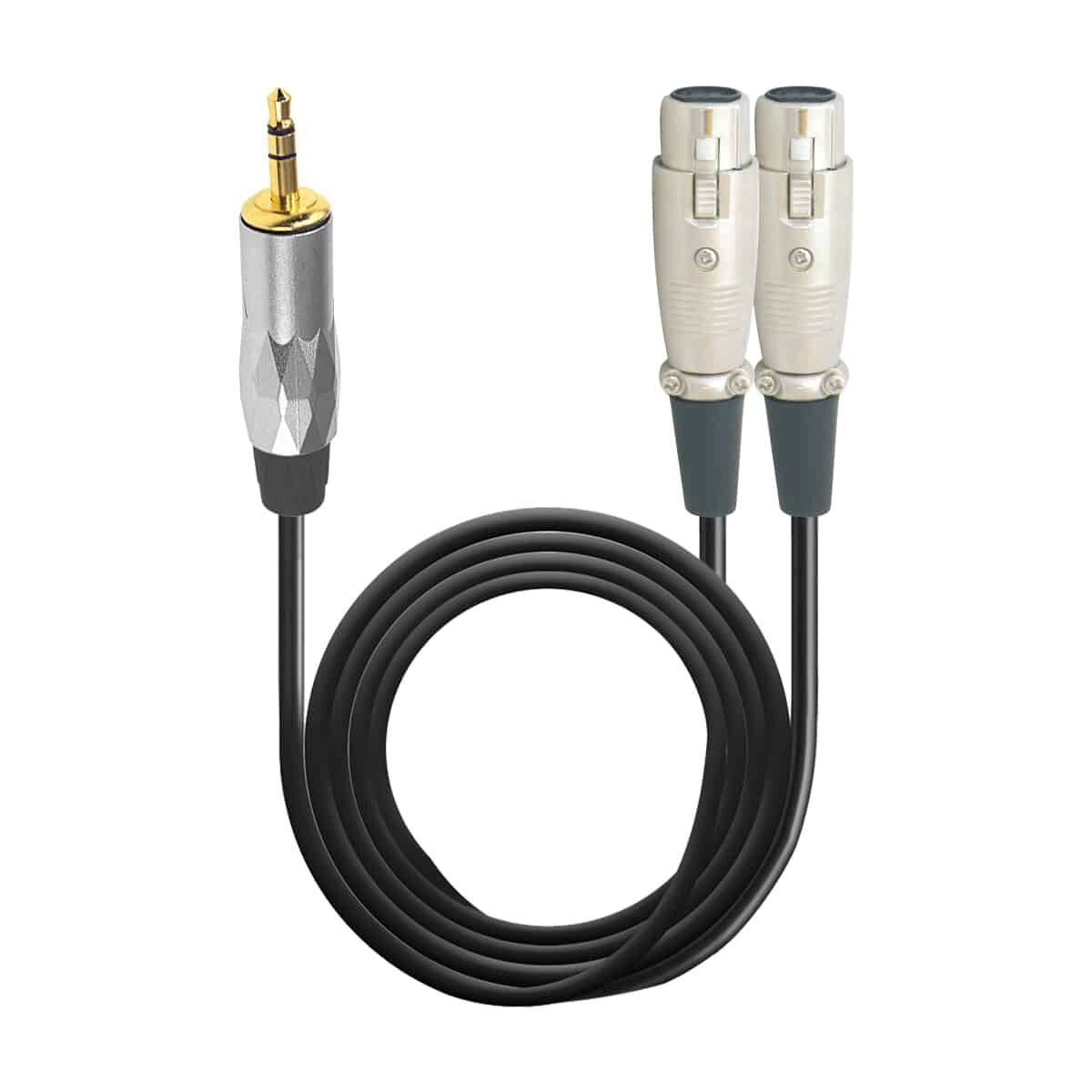 MX EP mm Stereo Male to Two Pin Mic XLR Female cable mtr