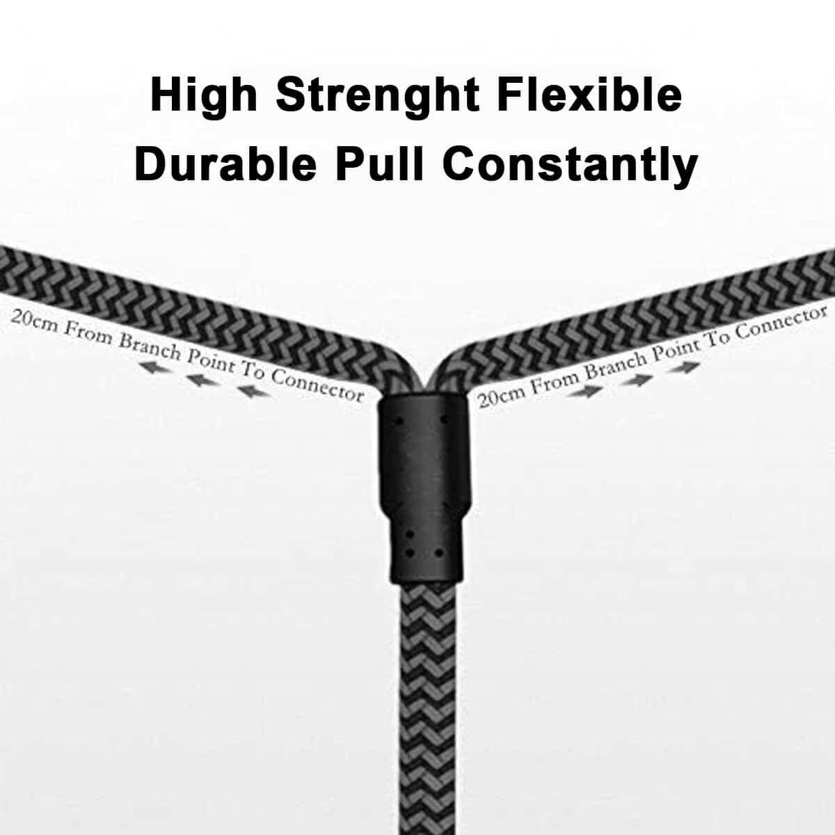 MX 6.35 mm P-38 MONO MALE TO 2 RCA MALE CABLE 5M,Black MX 3997B - Image 7