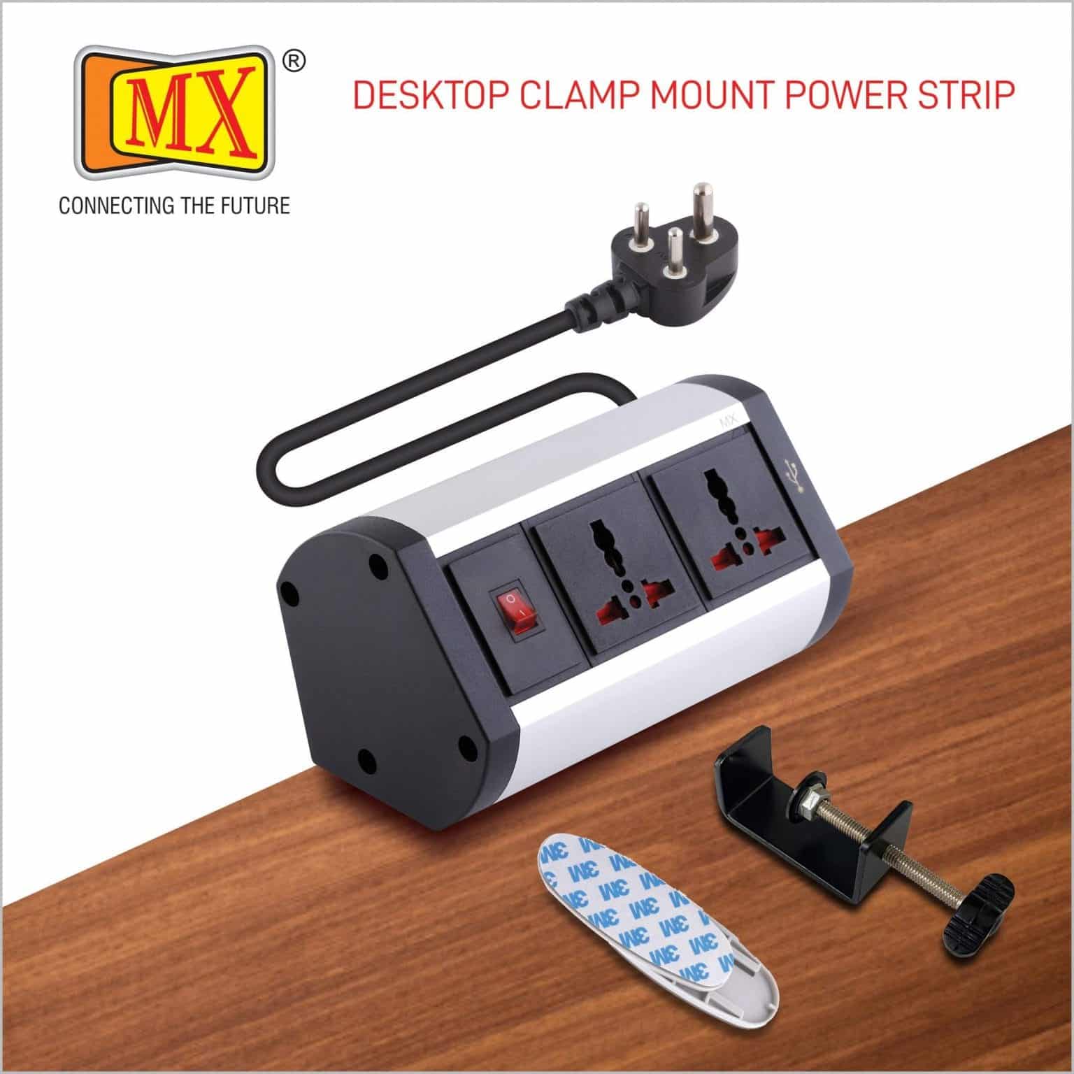 MX 8 Socket Power Strip with Single Pole MCB 5 AMP Universal Socket ...