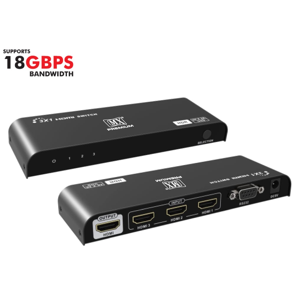 MX Premium 3?1 HDMI2.0 HDR Switch 4K x 2K@60Hz (MXP-5513)