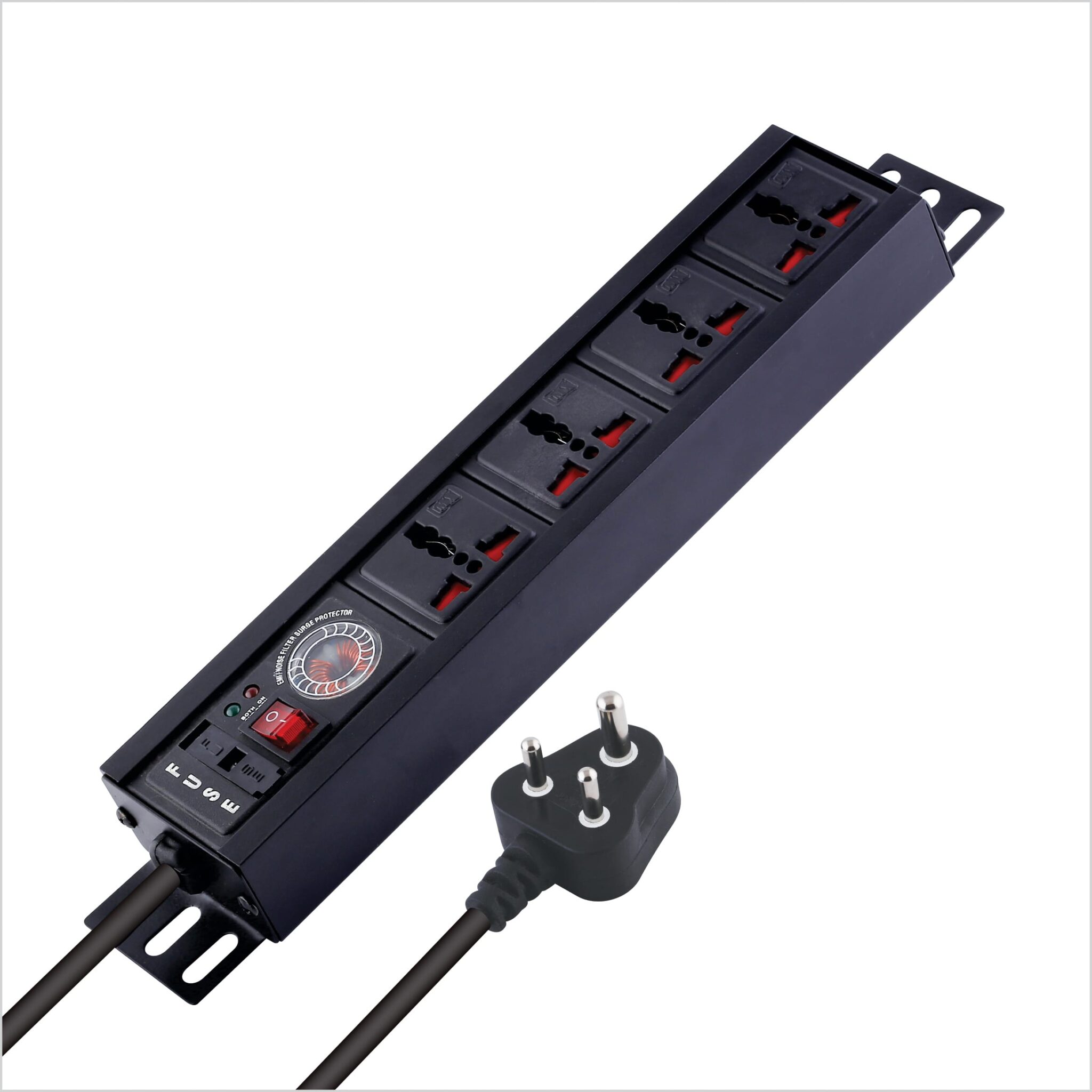 MX 4 Outlet Power Distribution Unit With Universal Socket and Spike Protector – 1.5 Mtr Power Cord