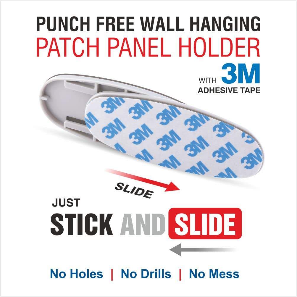 MX Punch-Free Wall Hanging Patch Panel Holder