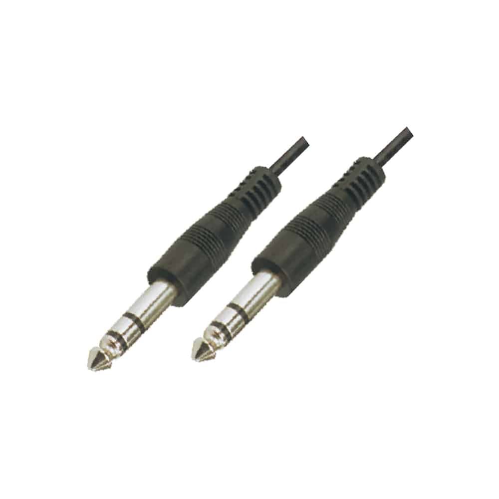MX 6.35mm P-38 Stereo Plug To 6.35mm P-38 Stereo Plug Cord 1.5M MX 637