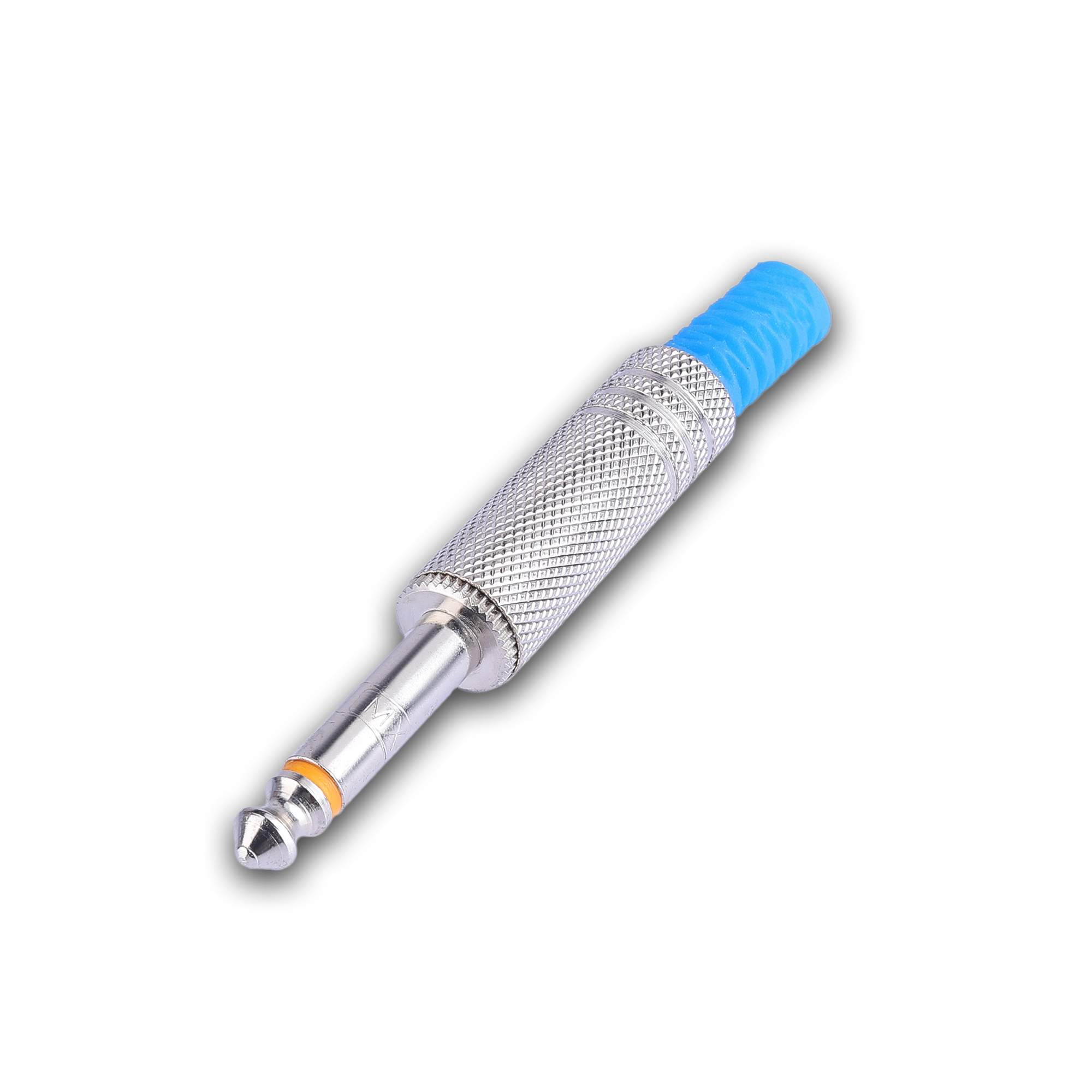 MX 6.35 mm P-38 MONO JACK CONNECTOR (COPPER PLATED) (CONTACT GOLD PLATED)