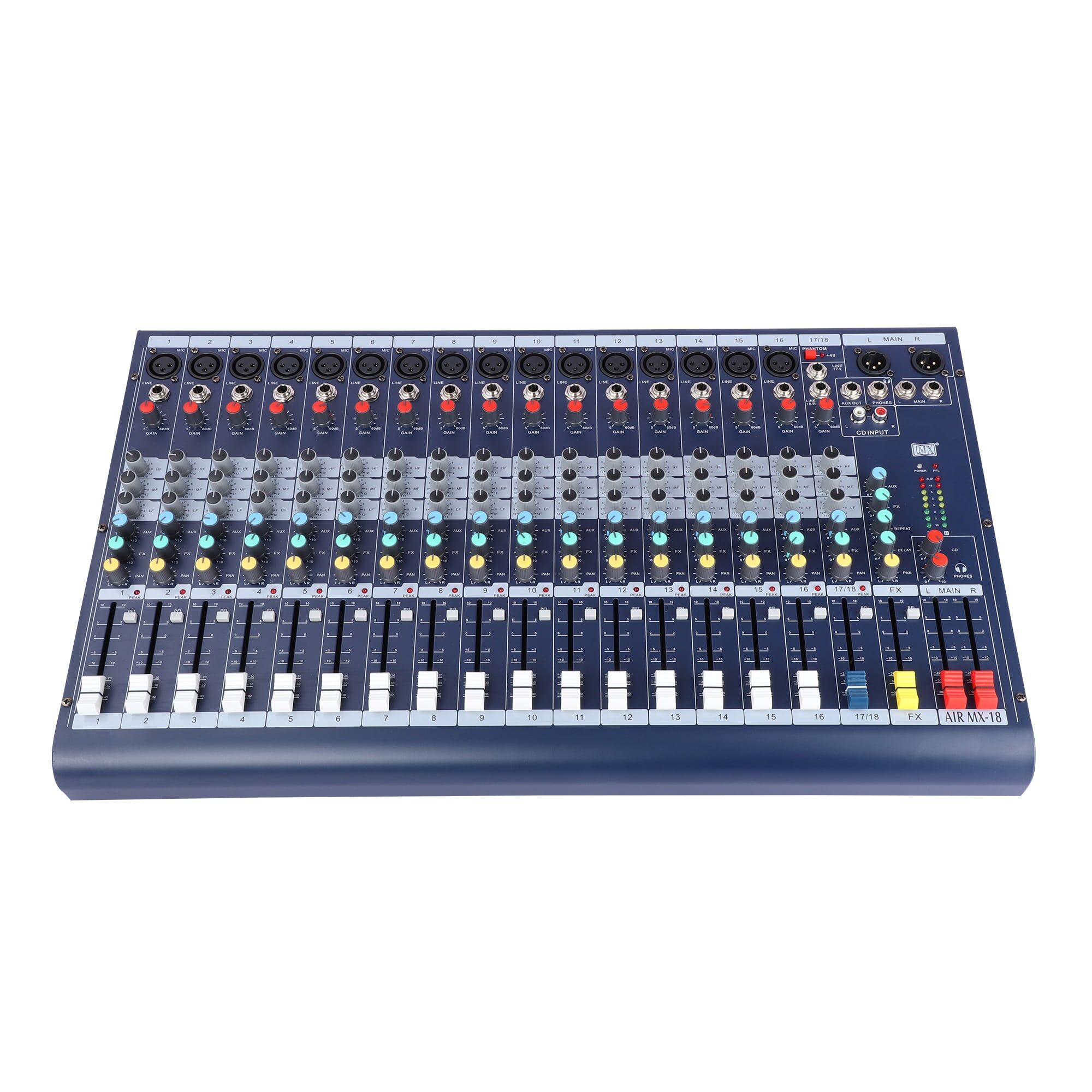 MX Air Mixer 18-Channel Professional Live Mixer - MX MDR Electronics